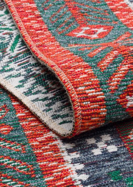 Nevmahall Nomad NMD16 Navy Çift Taraflı Yıkanabilir Pamuk Şönil Kilim