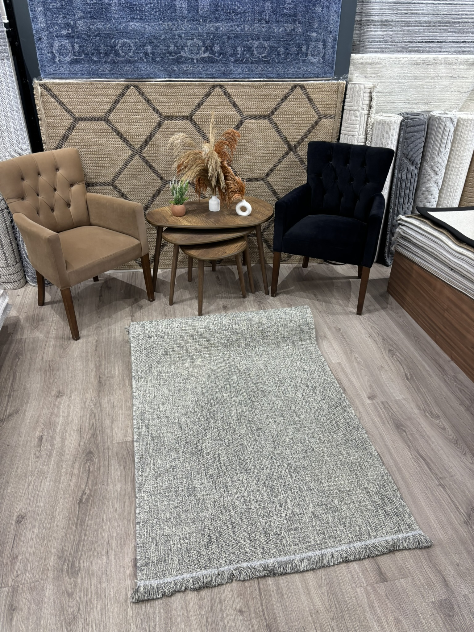 NevSisal Soft Geometrik Gri