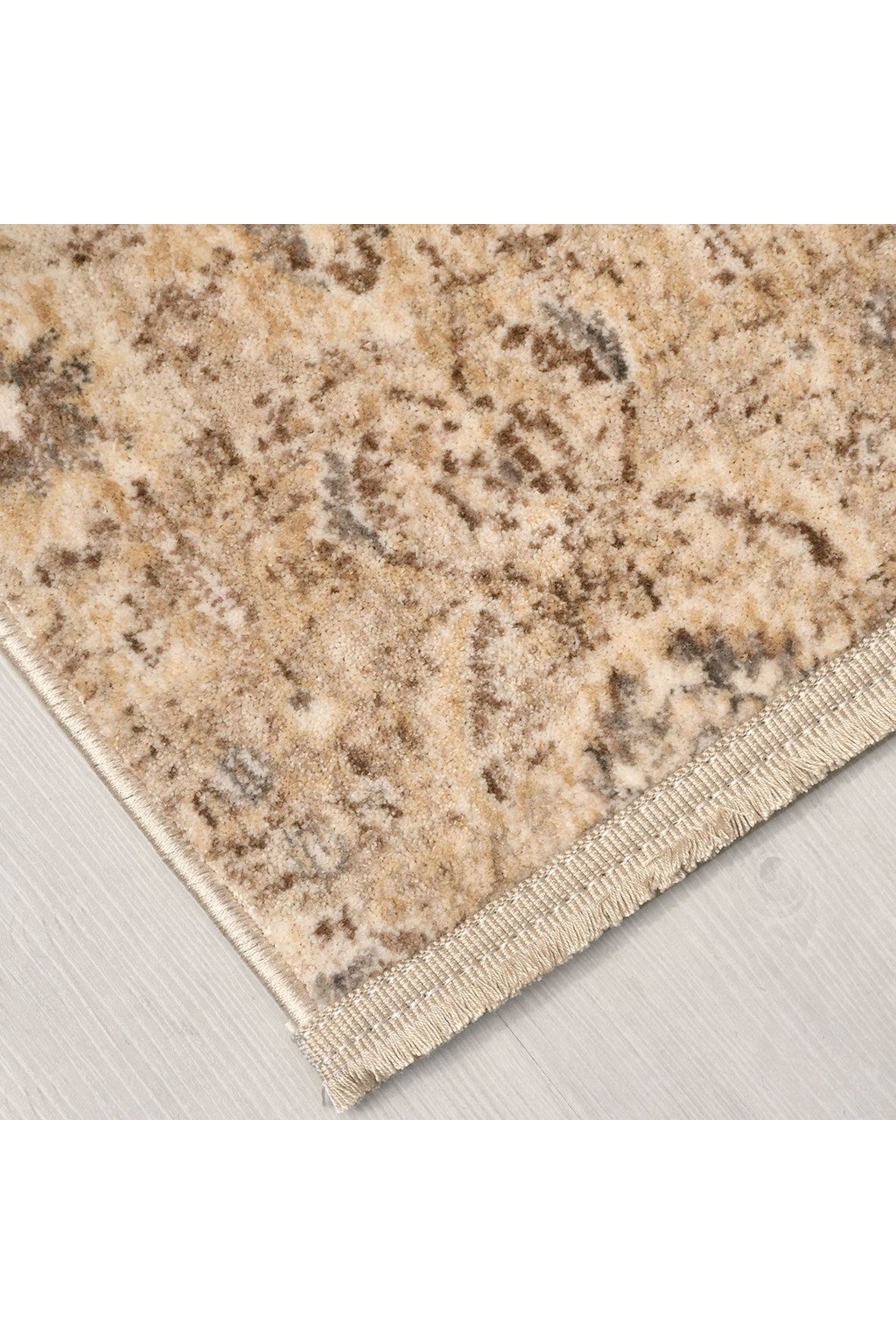 Panama Özel Ölçü Serisi Bej Haki Tonal Floral Desenli Vintage Salon Halısı PN03