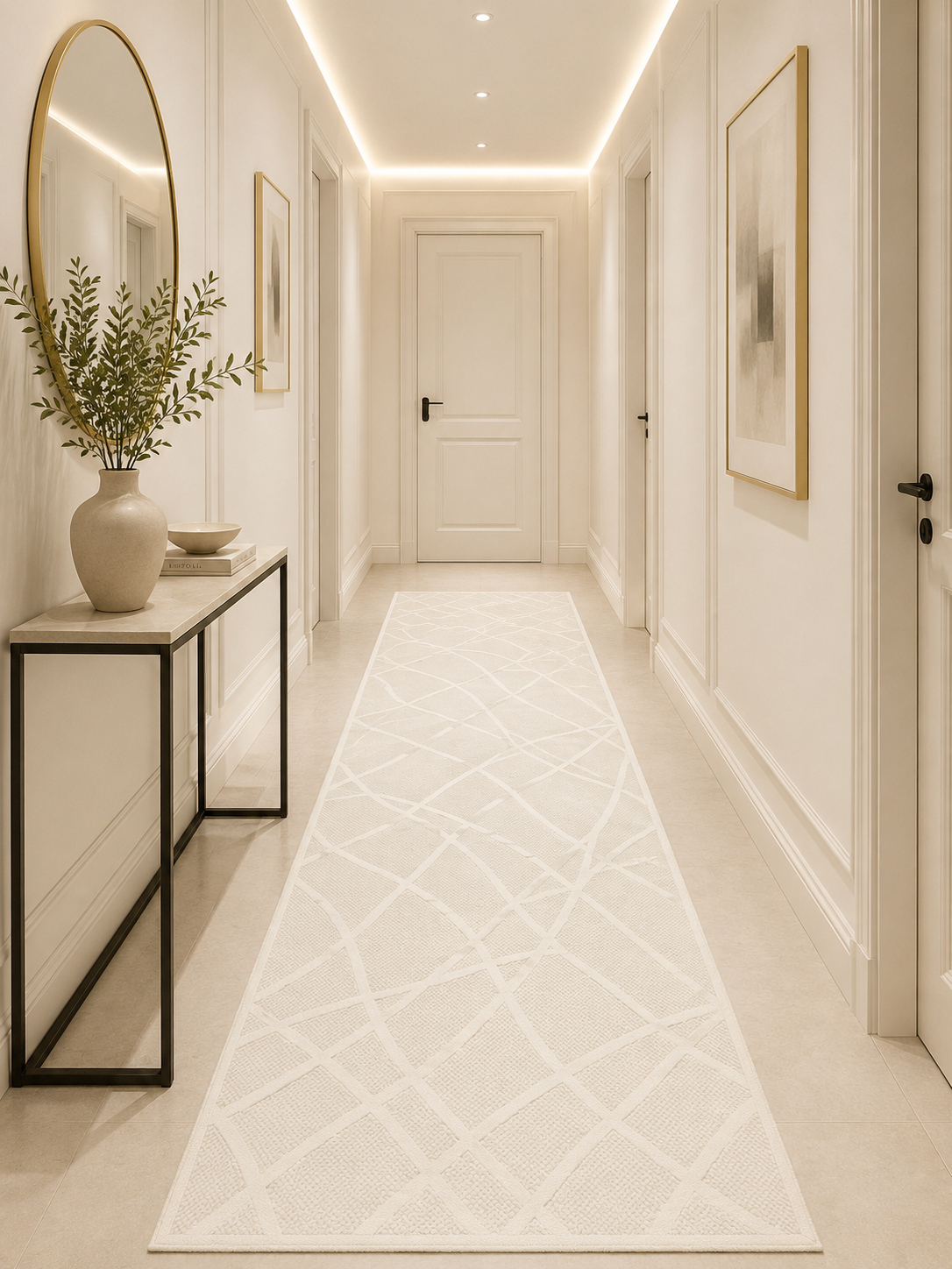 Premium Kalite Makinada Yıkanabilir Kaymaz Taban Antialerjik Wool Bukle Sisal 8002 Krem