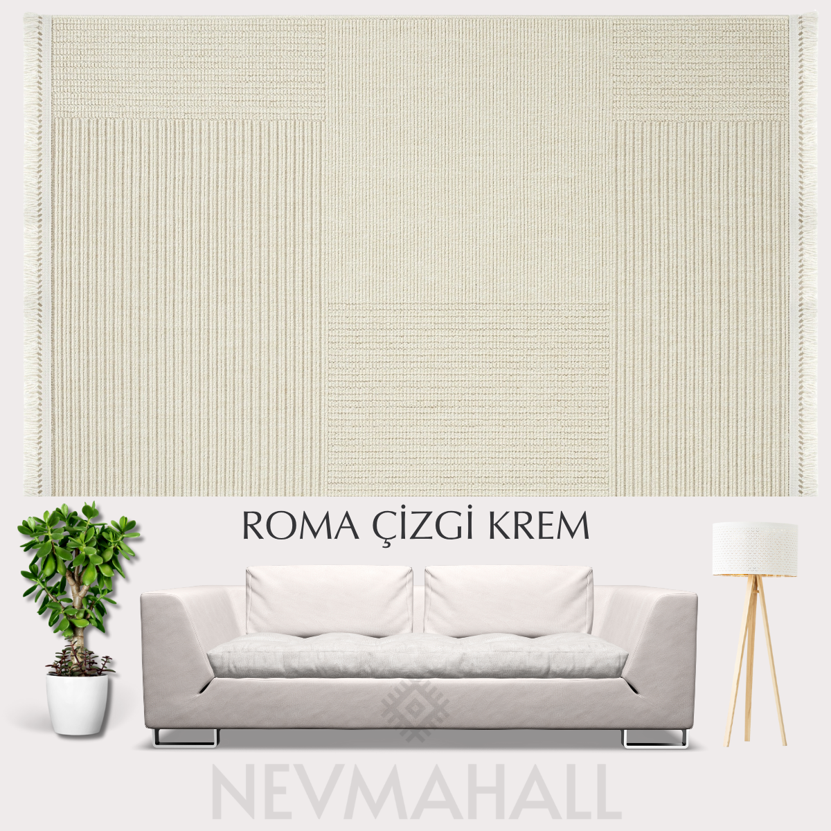 Roma Çizgi Krem