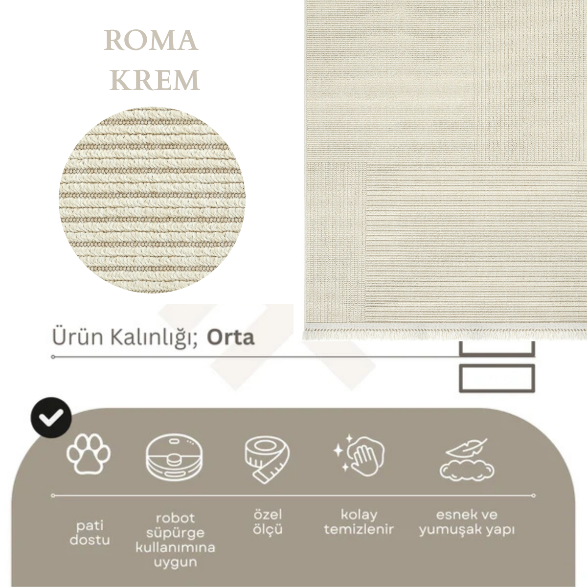 Roma Serisi Bej 623