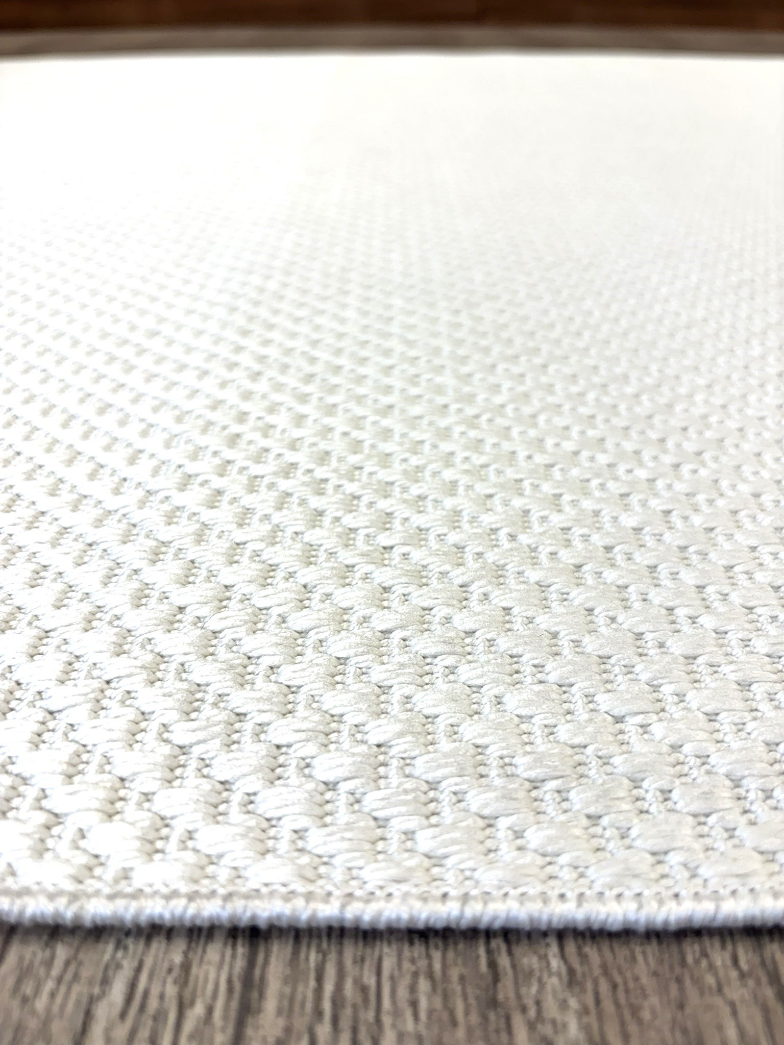 Sade ve Zarif Özel Ölçülü Premium Kalite Makinada Yıkanabilir Kaymaz Taban Antialerjik  Wool Sisal Halı Düz Krem 