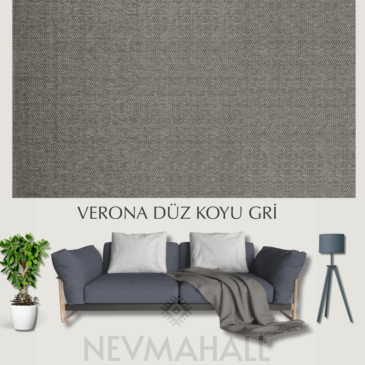 Verona Düz Gri