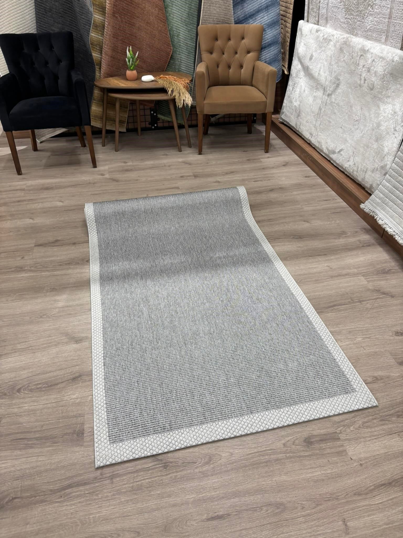 Wool Sisal Antrasit Gri