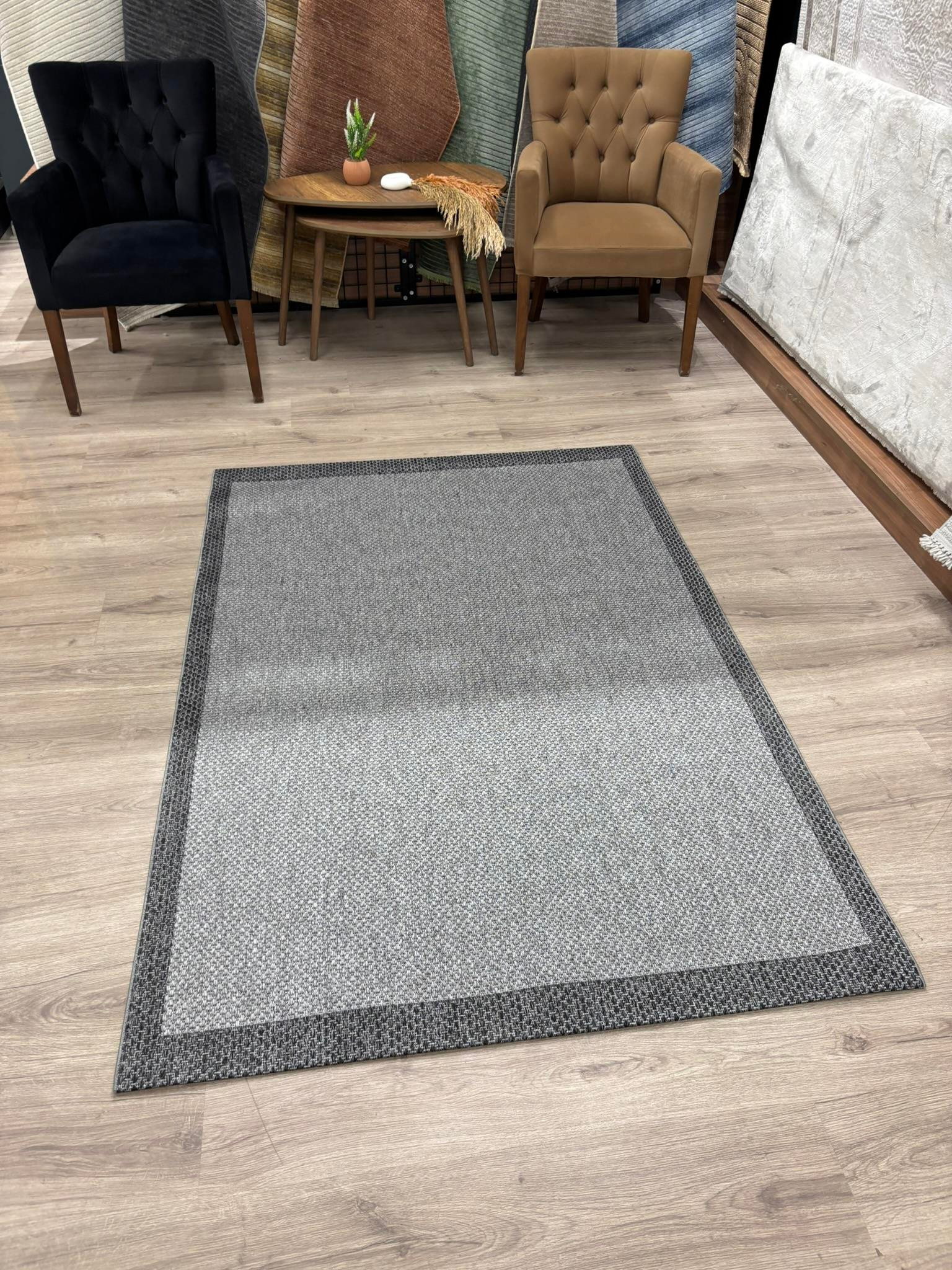 Wool Sisal Antrasit Siyah 