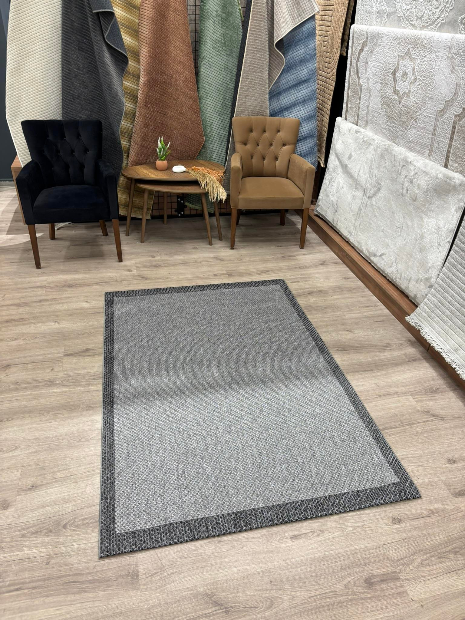 Wool Sisal Antrasit Siyah 