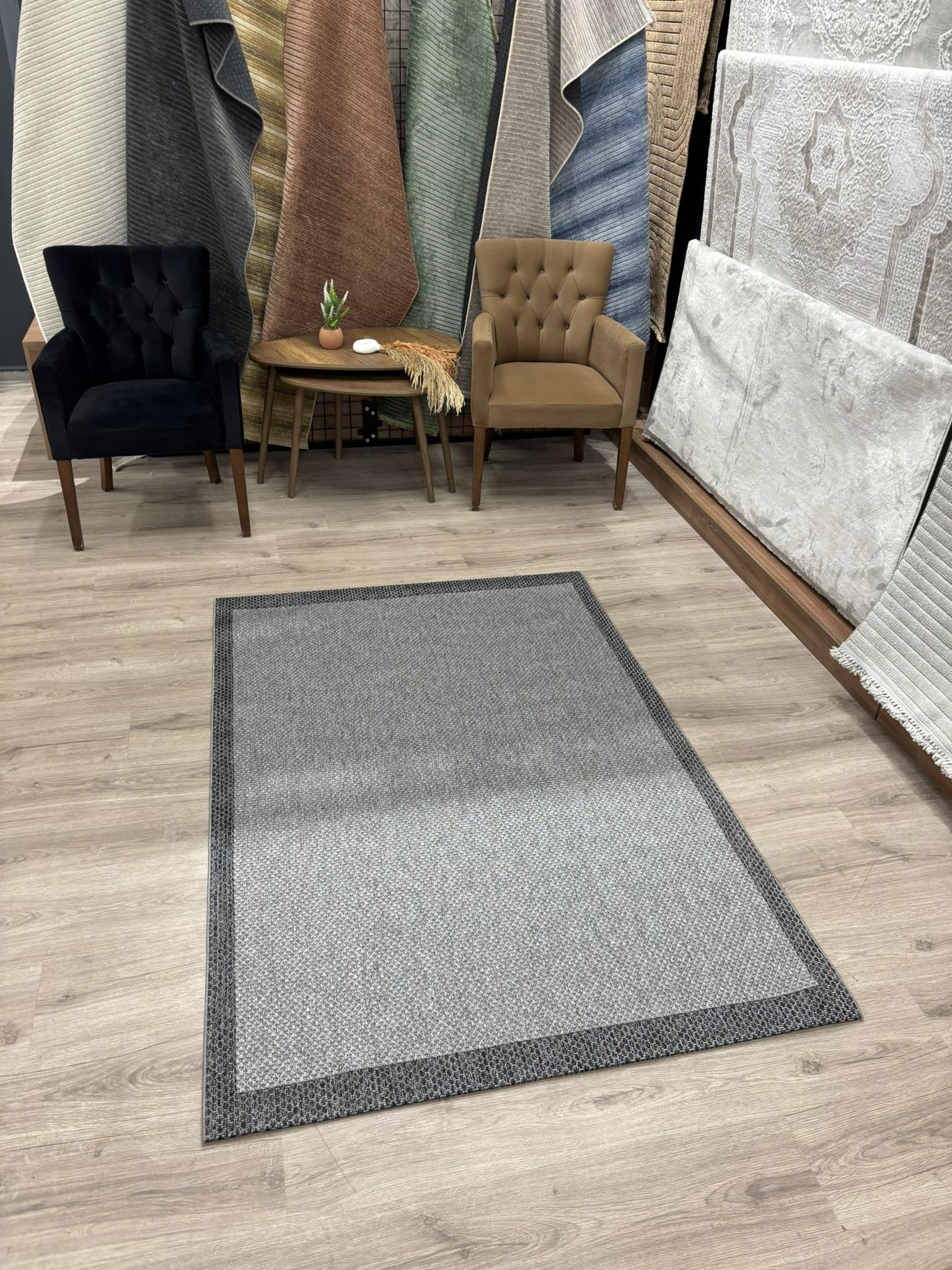 Wool Sisal Antrasit Siyah 