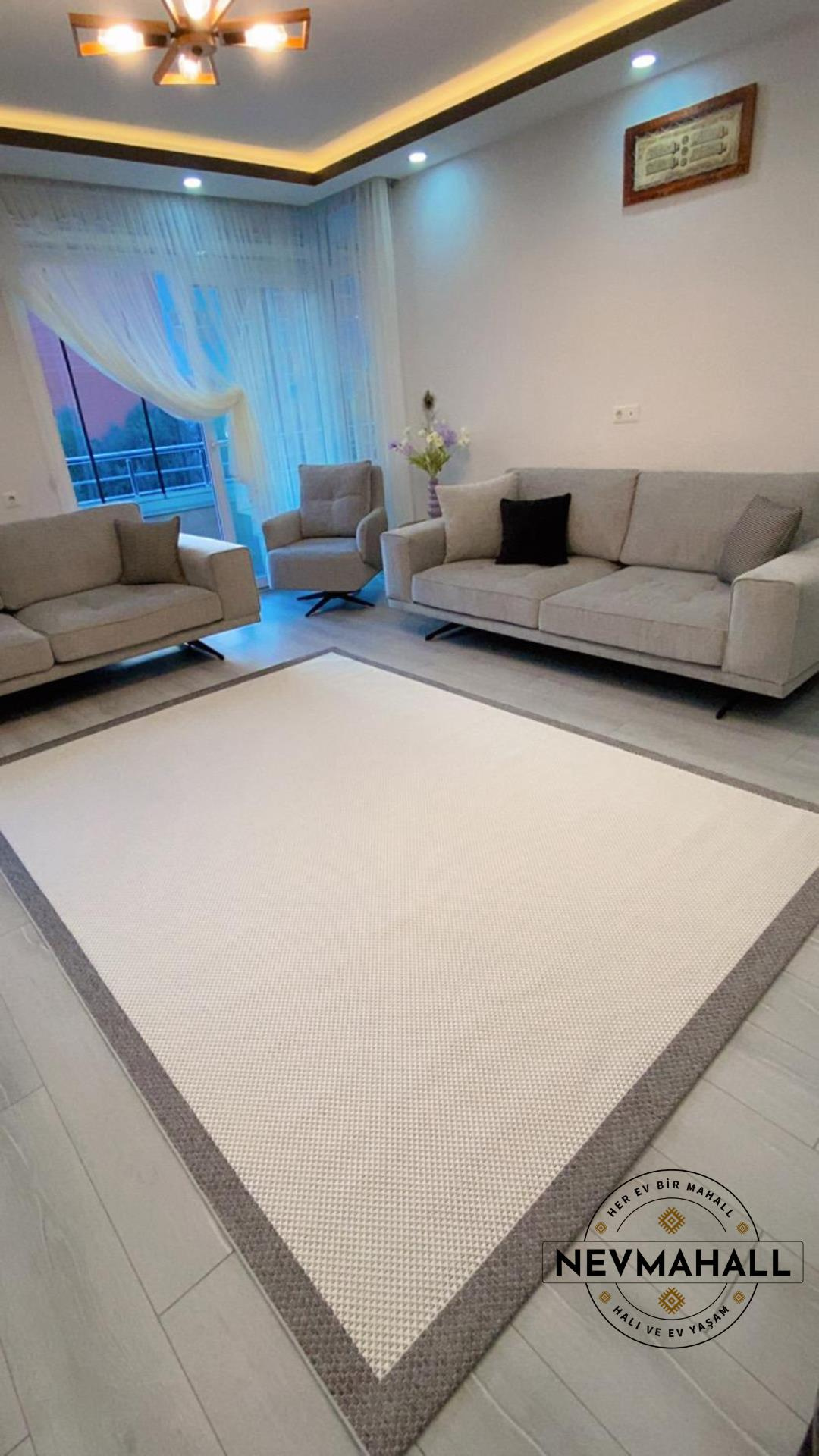 Wool Sisal Krem Antrasit