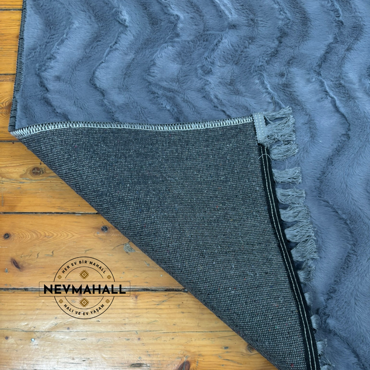 Zigzag Antrasit Peluş
