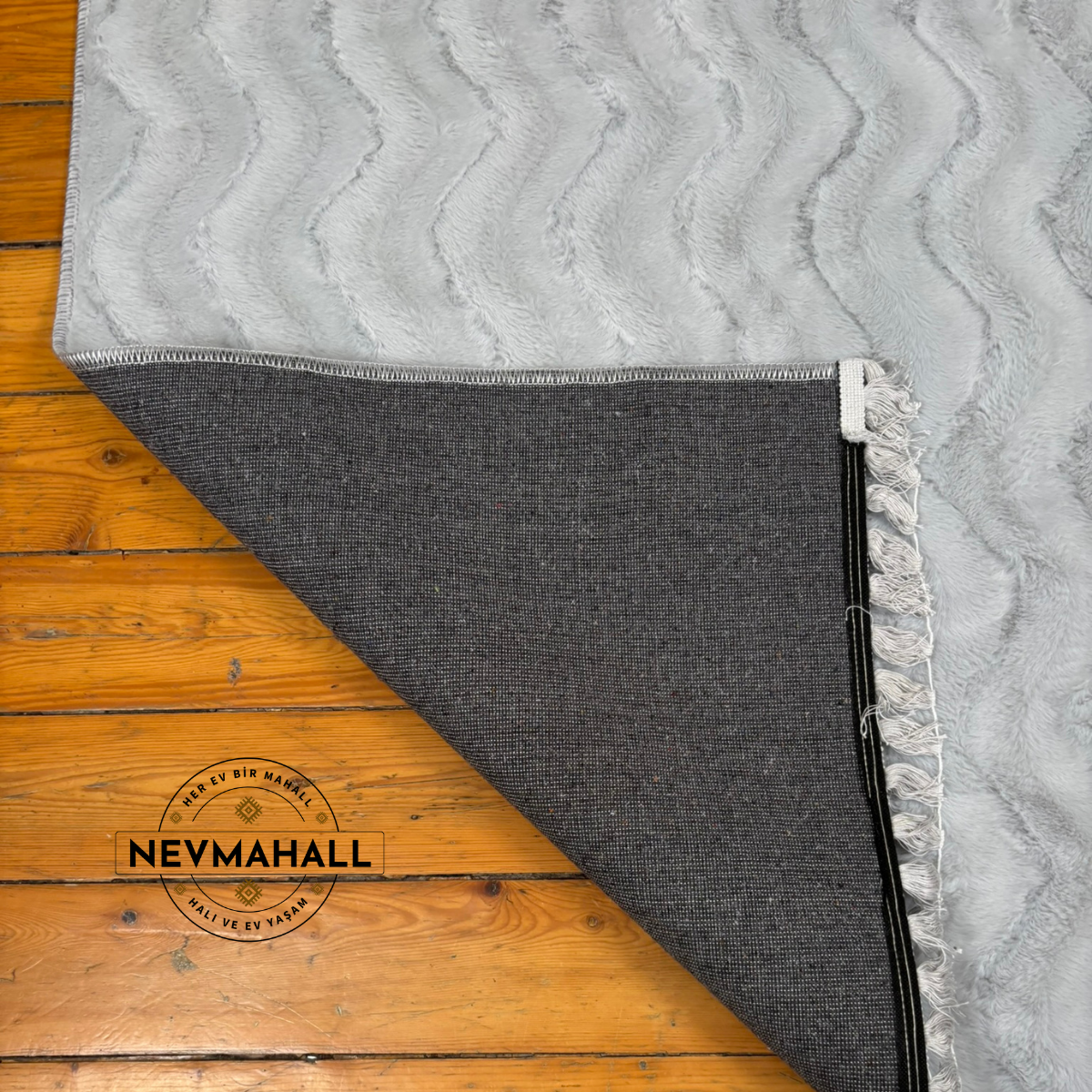 Zigzag Gri Peluş