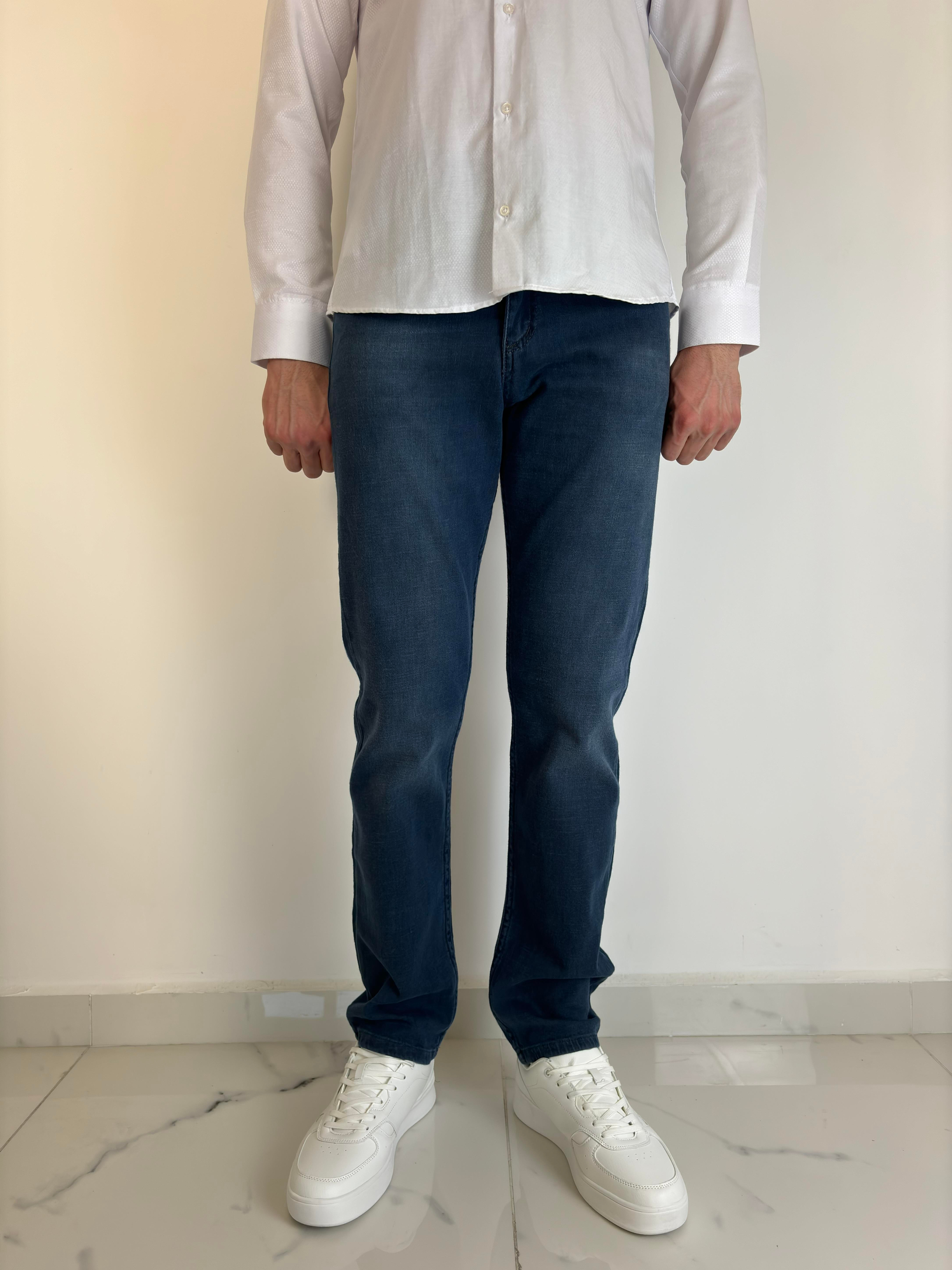 APT PRESTIGE Erkek Mavi Klasik Kot Pantolon
