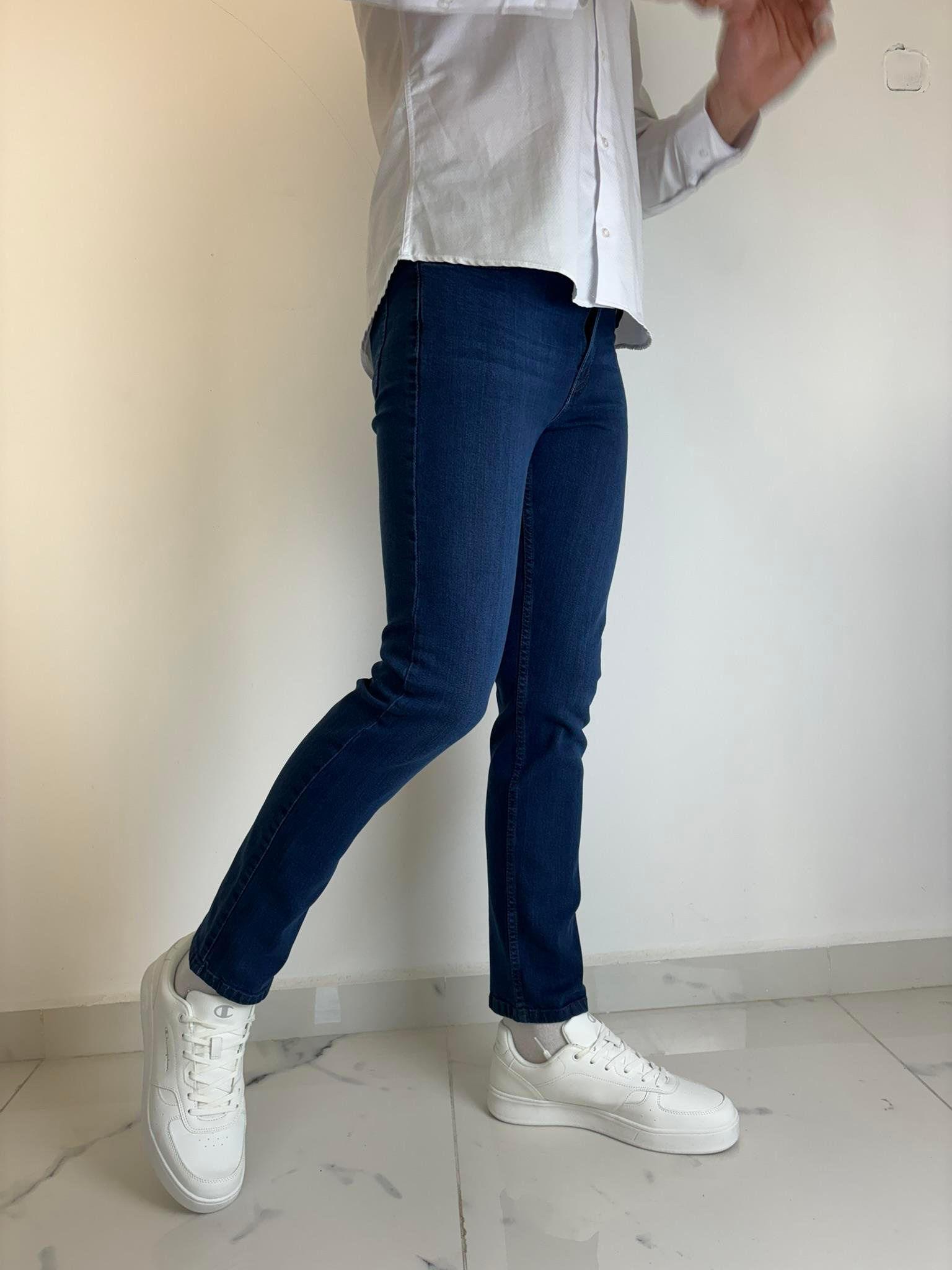 APT PRESTIGE Erkek Mavi Klasik Kot Pantolon