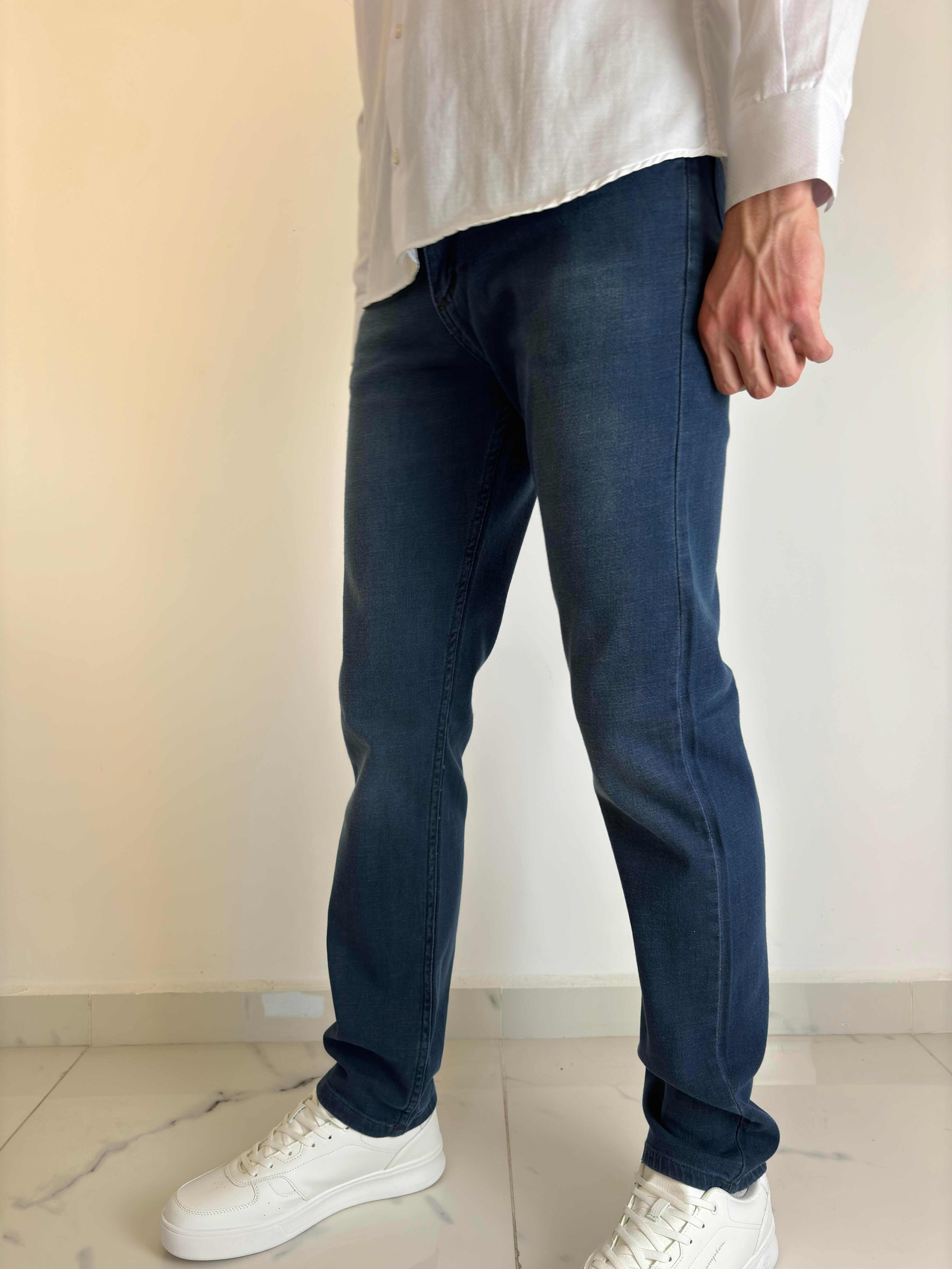 APT PRESTIGE Erkek Mavi Klasik Kot Pantolon