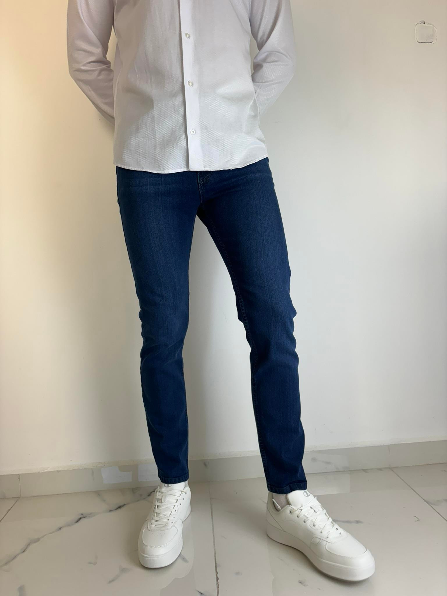 APT PRESTIGE Erkek Mavi Klasik Kot Pantolon