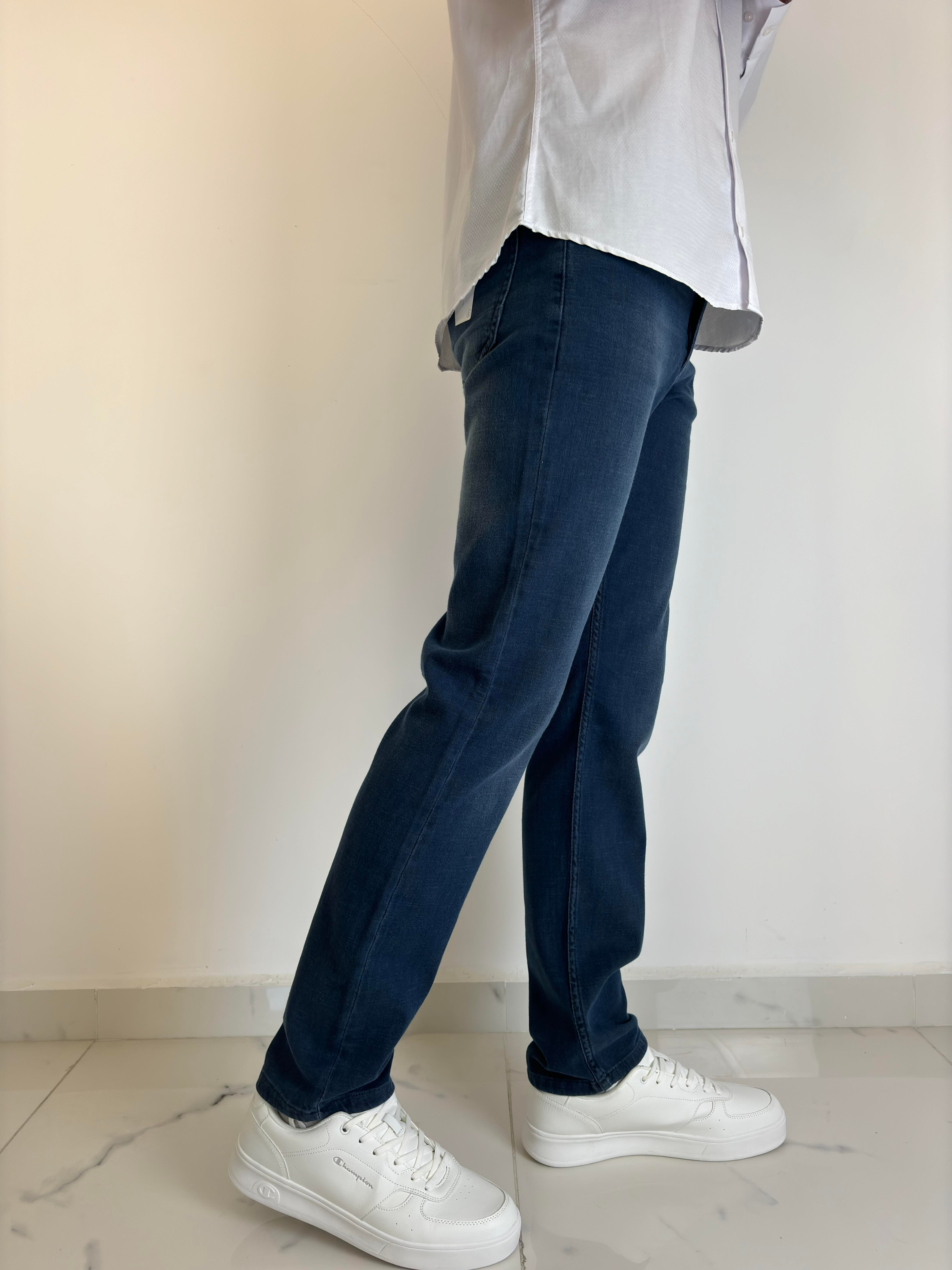 APT PRESTIGE Erkek Mavi Klasik Kot Pantolon