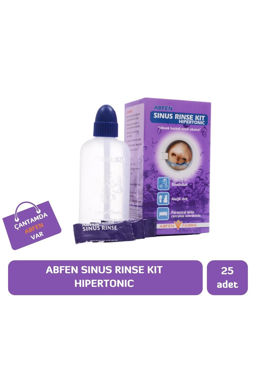AbfenAbfen Sinus Rinse Hypertonik Burun Yıkama Kiti 25 AdetAbfen Sinus Rinse Kit Hipertonik Yetişkin Fiyatı ve Özellikleri | Mutlufiyatlar