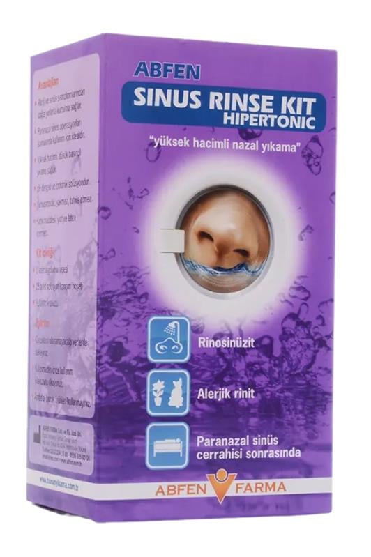 AbfenAbfen Sinus Rinse Hypertonik Burun Yıkama Kiti 25 AdetAbfen Sinus Rinse Kit Hipertonik Yetişkin Fiyatı ve Özellikleri | Mutlufiyatlar