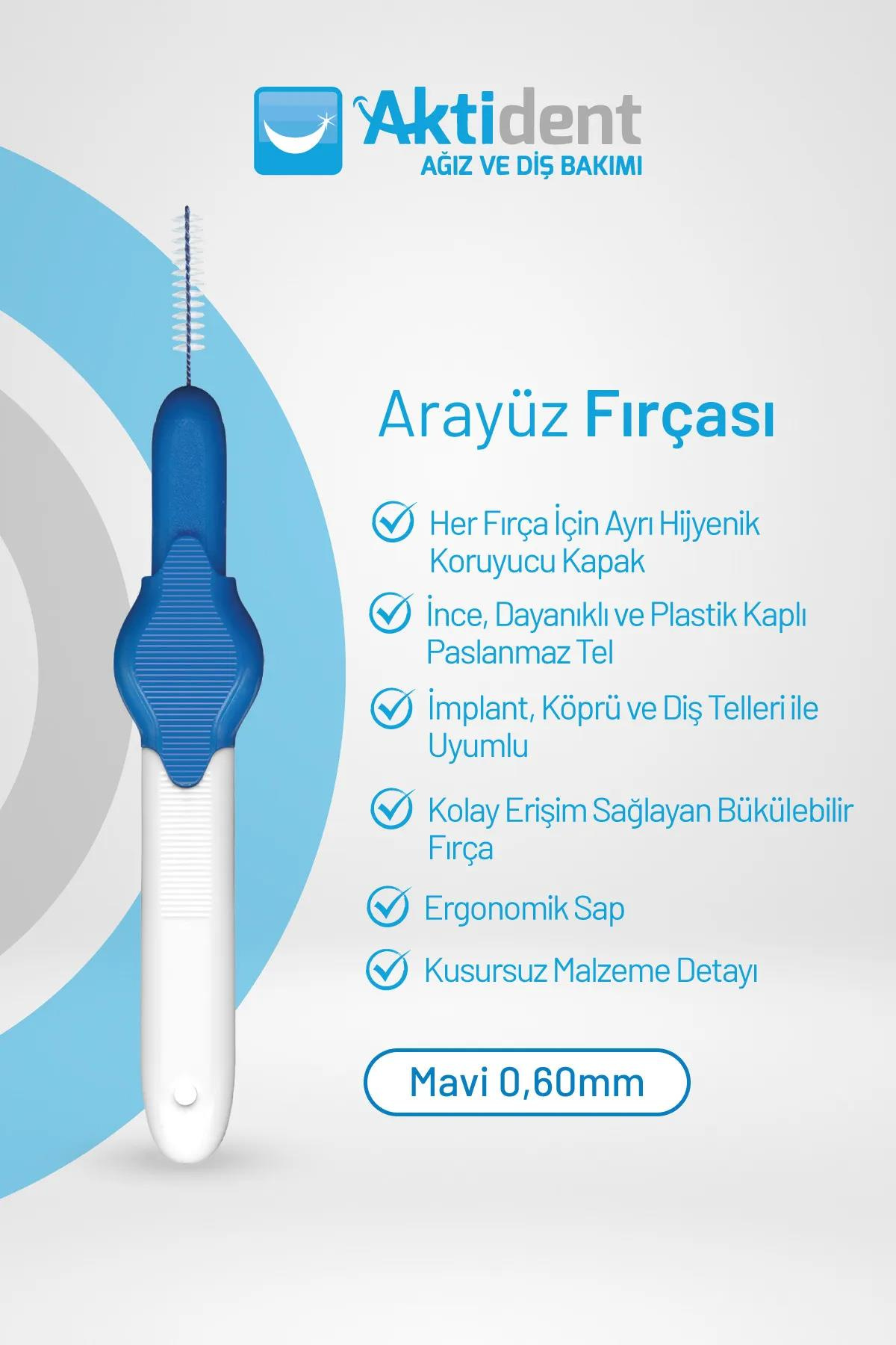 AktidentAktident Arayüz Fırça Seti 0.60 mm Mavi 4 AdetAktident Arayüz Fırça Seti 0.60 mm Mavi 4 Adet | Orijinal ve Güvenilir Ürün - Hızlı Kargo