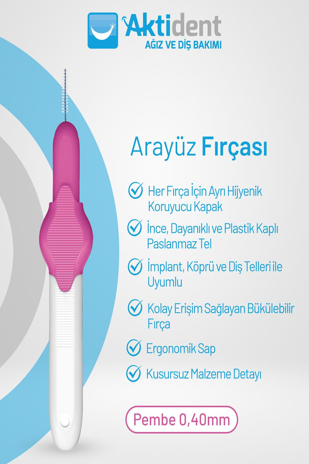 AktidentAktident Arayüz Fırçası 0,40 mm 4 Adet - PembeAktident Orid Arayüz Fırçası 0,40 mm 4lü - Pembe Fiyatı ve Özellikleri | Mutlufiyatlar