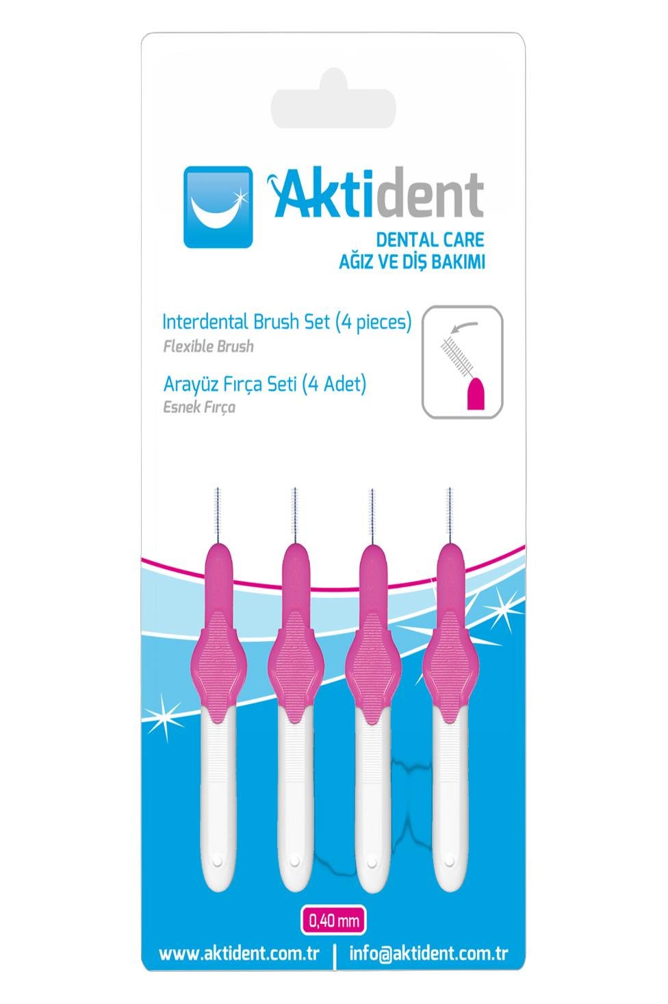 AktidentAktident Arayüz Fırçası 0,40 mm 4 Adet - PembeAktident Orid Arayüz Fırçası 0,40 mm 4lü - Pembe Fiyatı ve Özellikleri | Mutlufiyatlar