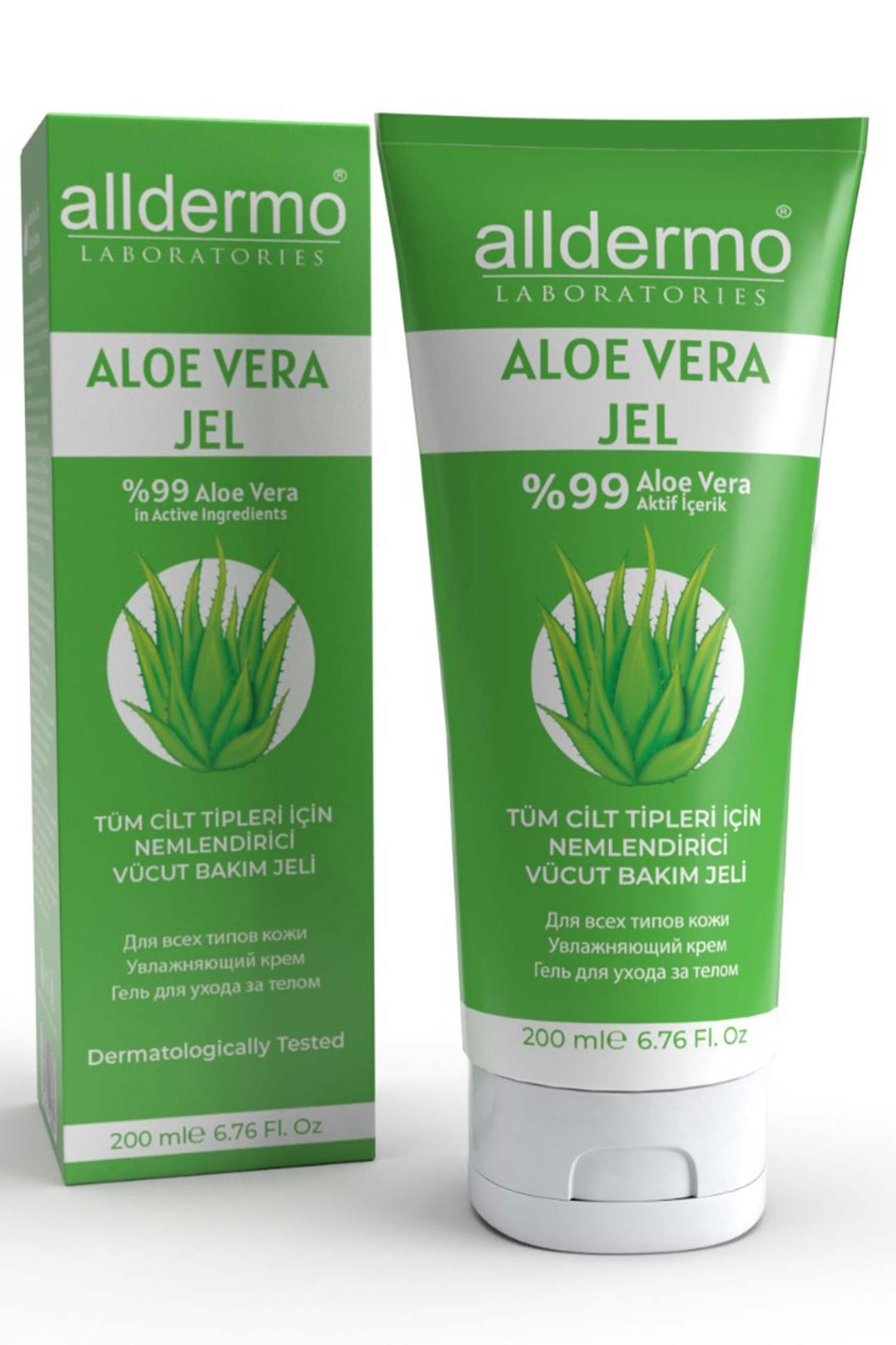 AlldermoAlldermo Aloe Vera Nemlendirici Vücut Bakım Jeli 200 mlAlldermo Aloe Vera Gel 200 ml Fiyatı ve Özellikleri | Mutlufiyatlar