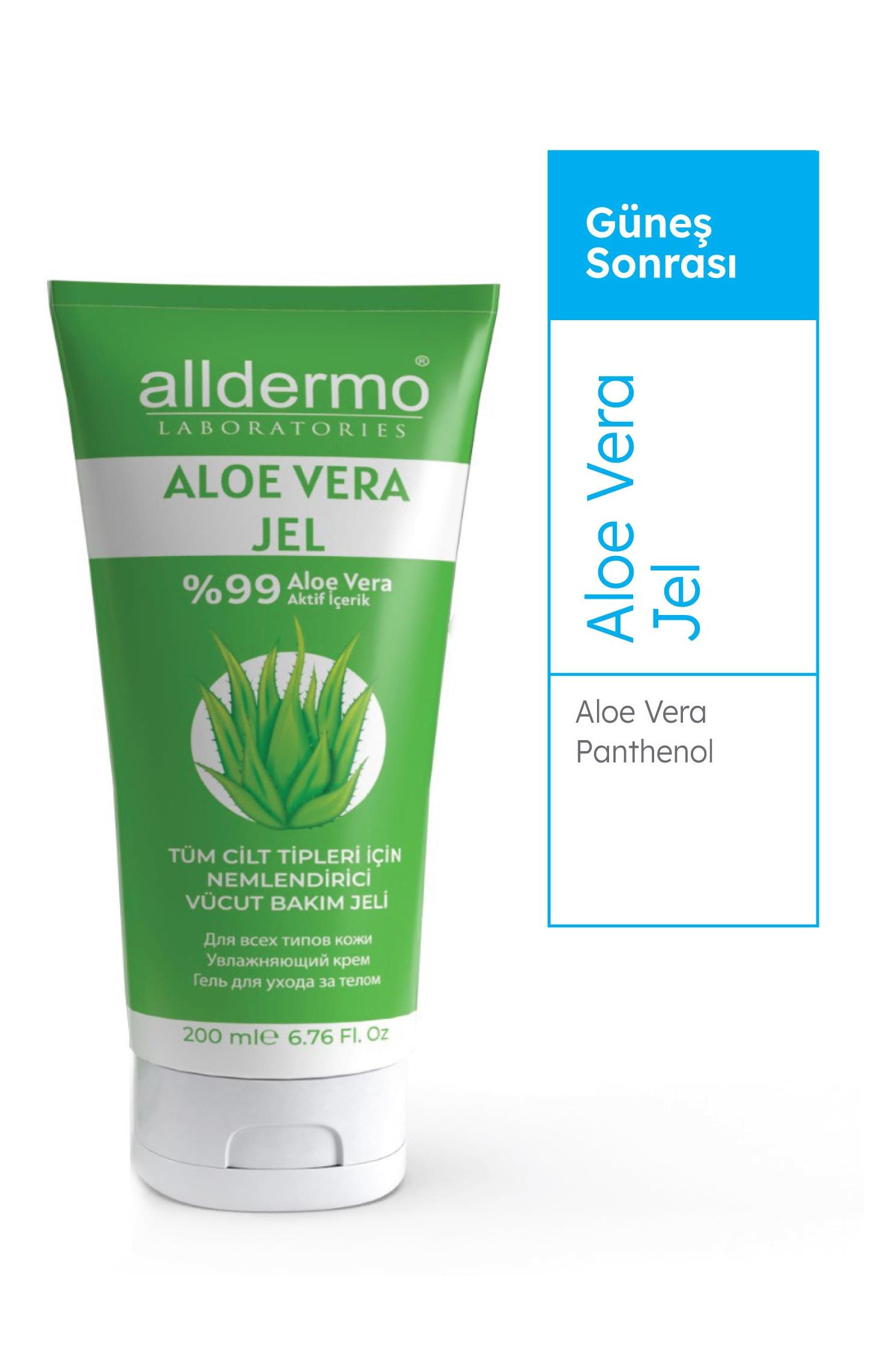 AlldermoAlldermo Aloe Vera Nemlendirici Vücut Bakım Jeli 200 mlAlldermo Aloe Vera Gel 200 ml Fiyatı ve Özellikleri | Mutlufiyatlar