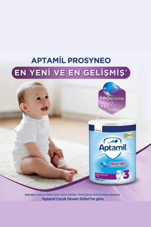 AptamilAptamil Prosyneo 3 Devam Sütü 400 grAptamil Prosyneo 3 Devam Sütü 400 gr Fiyatı ve Özellikleri | Mutlufiyatlar