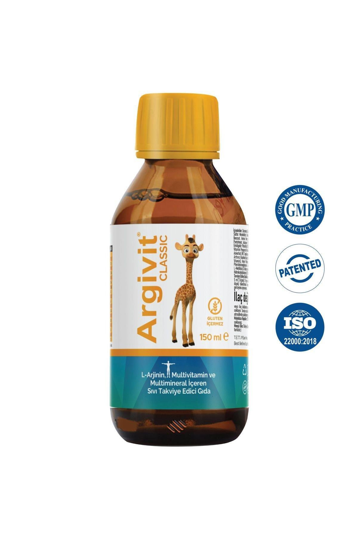 ArgivitArgivit Classic Vitamin Mineral L-Arjinin Şurup 150 mlArgivit Classic Vitamin Mineral L-Arjinin Şurup 150 ml Fiyatı ve Özellikleri | Mutlufiyatlar