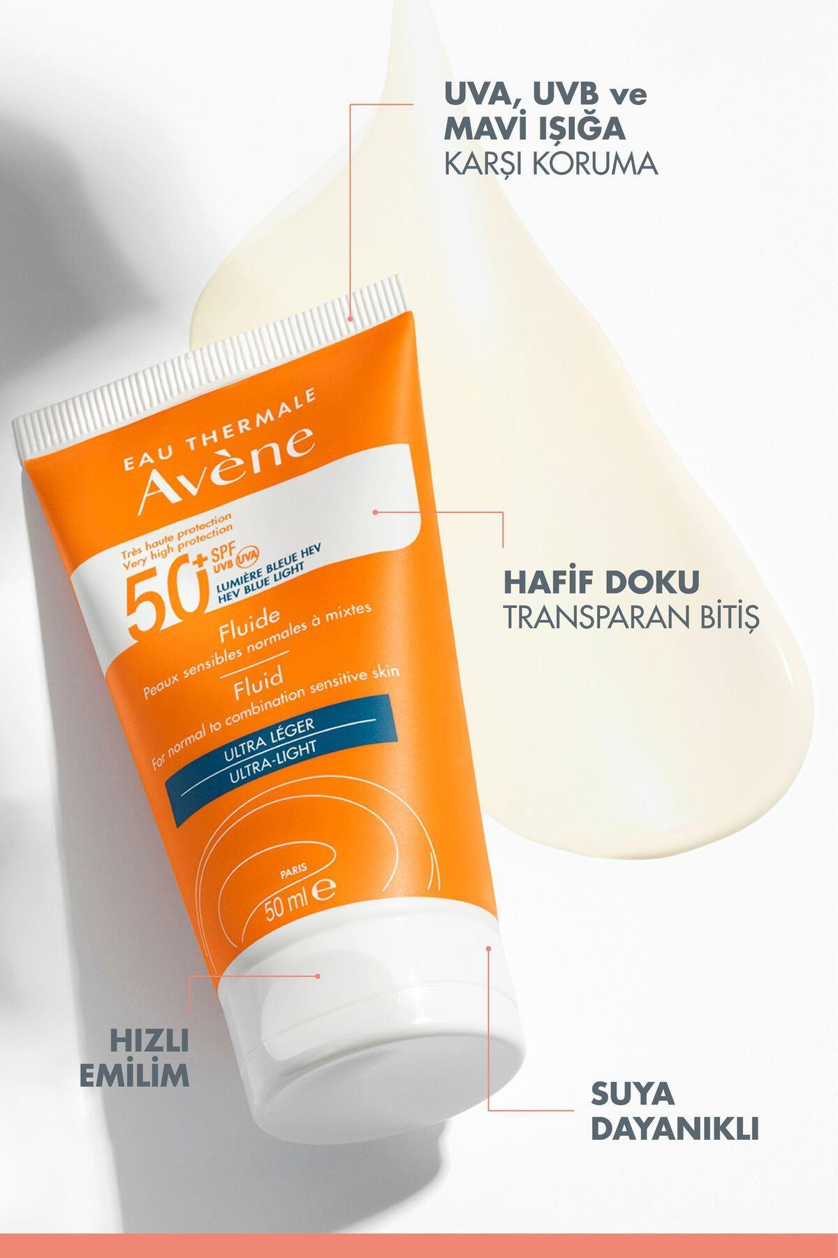 AveneAvene Fluid Ultra Light Güneş Kremi Normal ve Karma Ciltler İçin Spf 50+ 50 mlAvene Fluid 3 Second Absorption Ultra Light SPF50+ 50 ml Fiyatı ve Özellikleri | Mutlufiyatlar