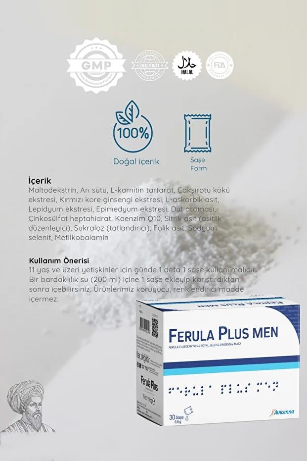 AvicennaAvicenna Ferula Plus Men 6500 mg 30 SaşeAvicenna Ferula Plus Men 6500 mg 30 Saşe Fiyatı ve Özellikleri | Mutlufiyatlar