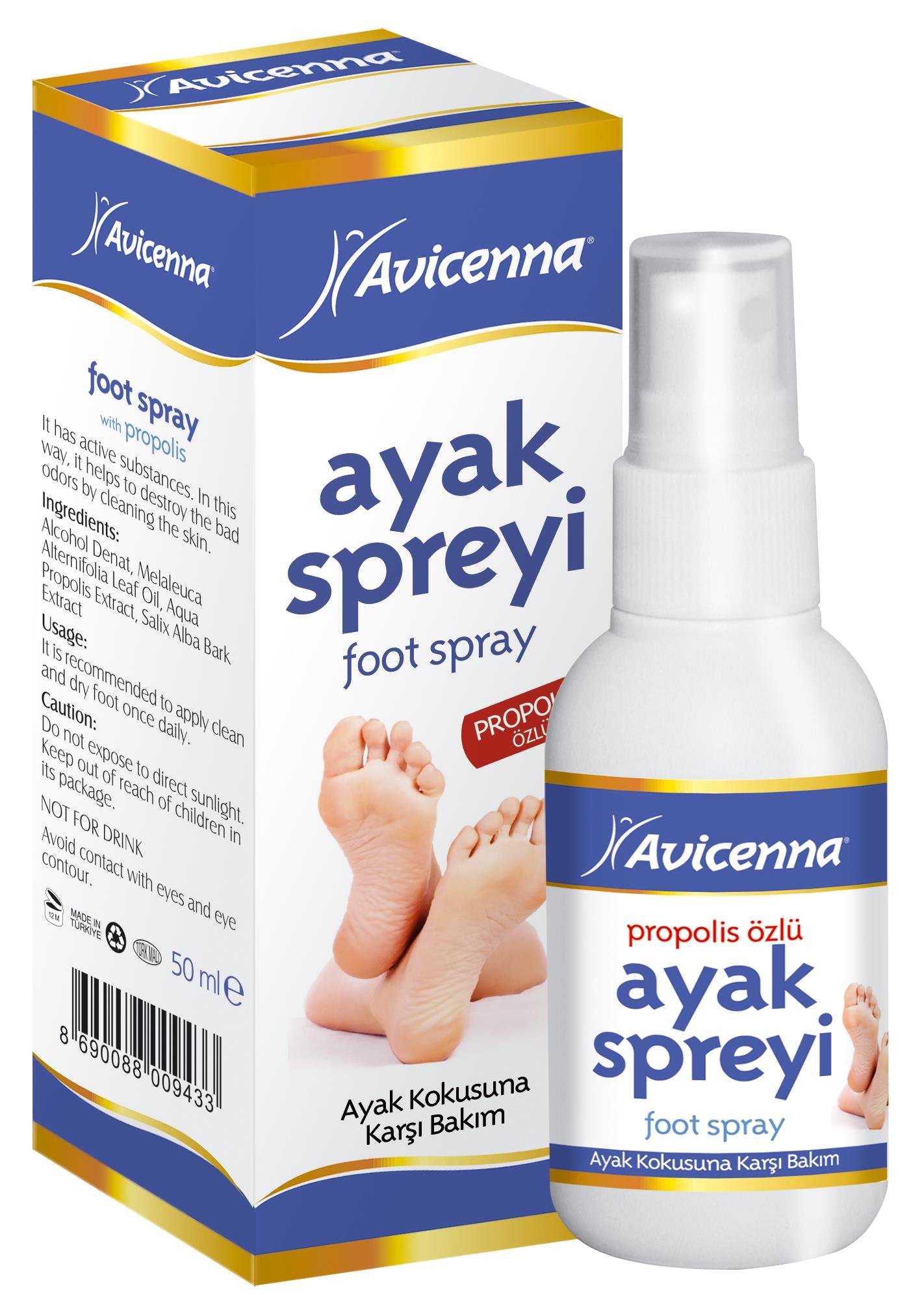 AvicennaAvicenna Foot Ayak Spreyi 50 mlAvicenna Foot Sprey 50 ml Fiyatı ve Özellikleri | Mutlufiyatlar