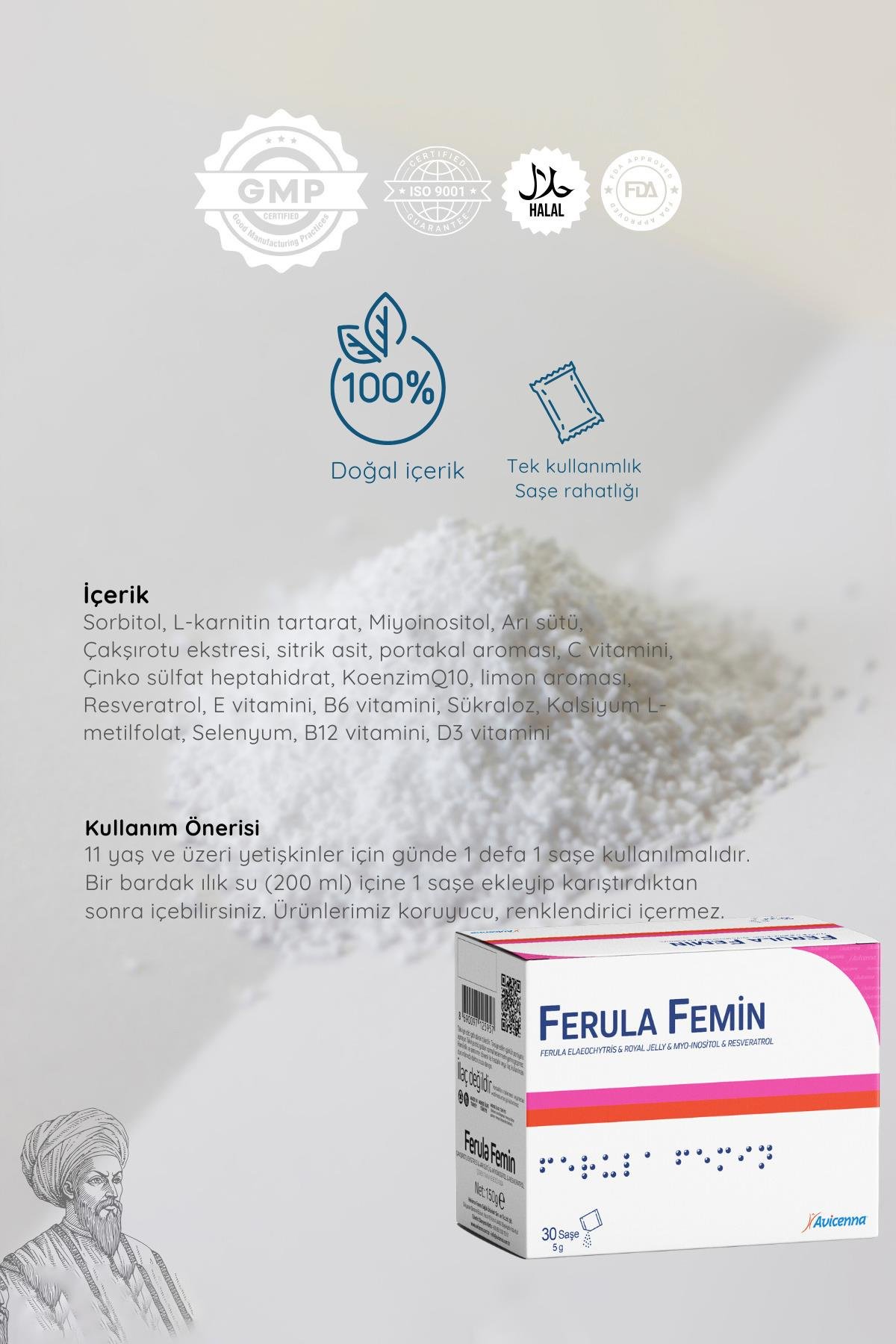AvicennaFerula Femin 30 SaşeFerula Femin 30 Saşe Fiyatı ve Özellikleri | Mutlufiyatlar
