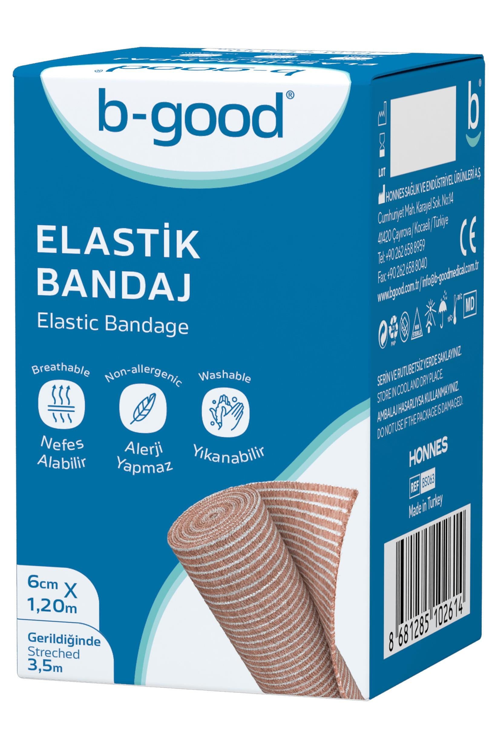 B-GoodB-Good Elastik Bandaj 6 cm x 3.5 mtB-Good Elastik Bandaj 6cm x 3,5m Fiyatı ve Özellikleri | Mutlufiyatlar