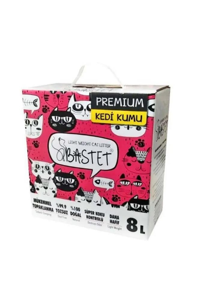 BastetBastet Topaklanan Premium Doğal Kedi Kumu 8 LtBastet Doğal Topaklanan Kedi Kumu 8L | Yüksek Emicilik, Az Toz
