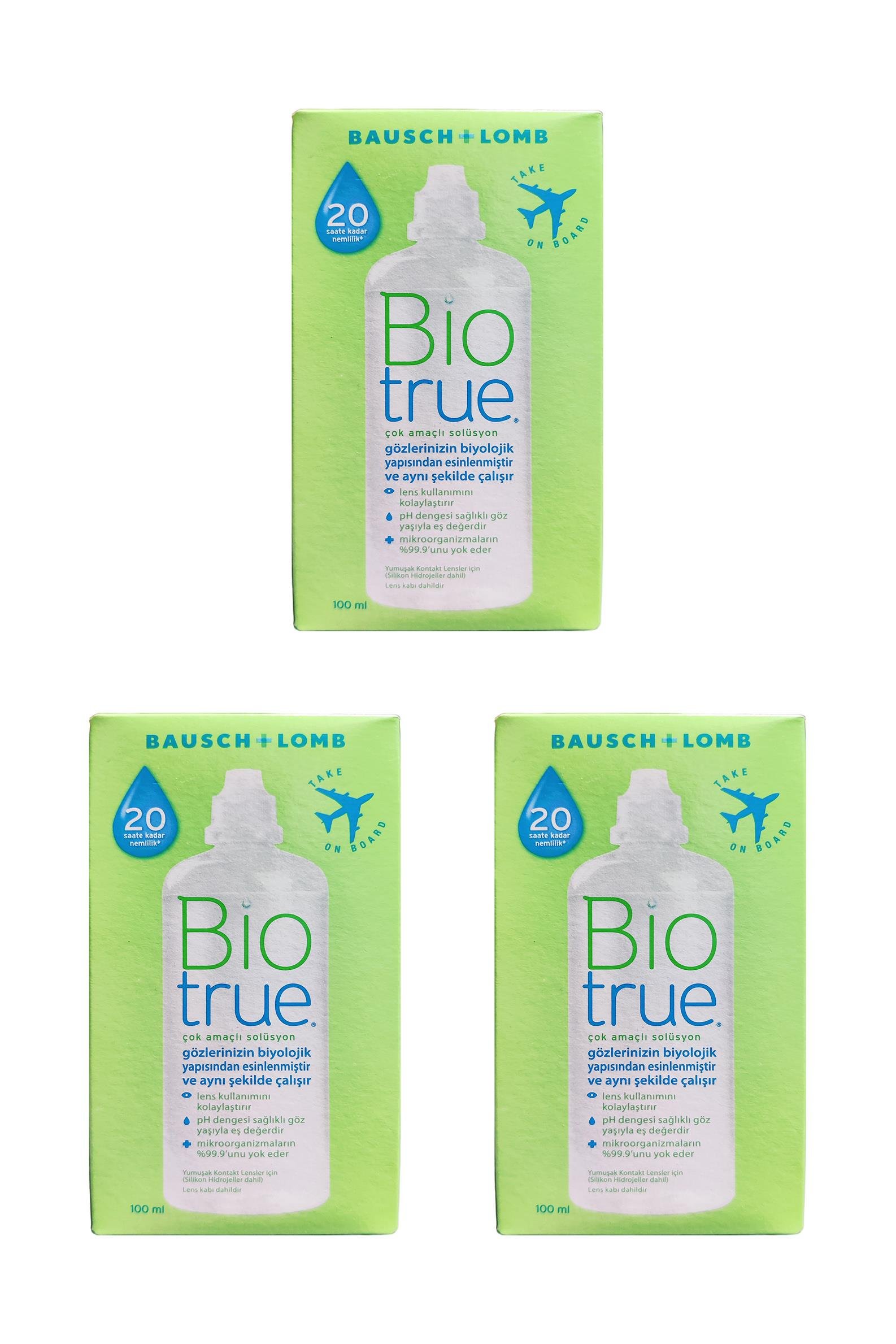 Bausch LombBiotrue Lens Solüsyonu 100 ml 3'lüBiotrue Lens Solüsyonu 100 ml Fiyatı ve Özellikleri | Mutlufiyatlar