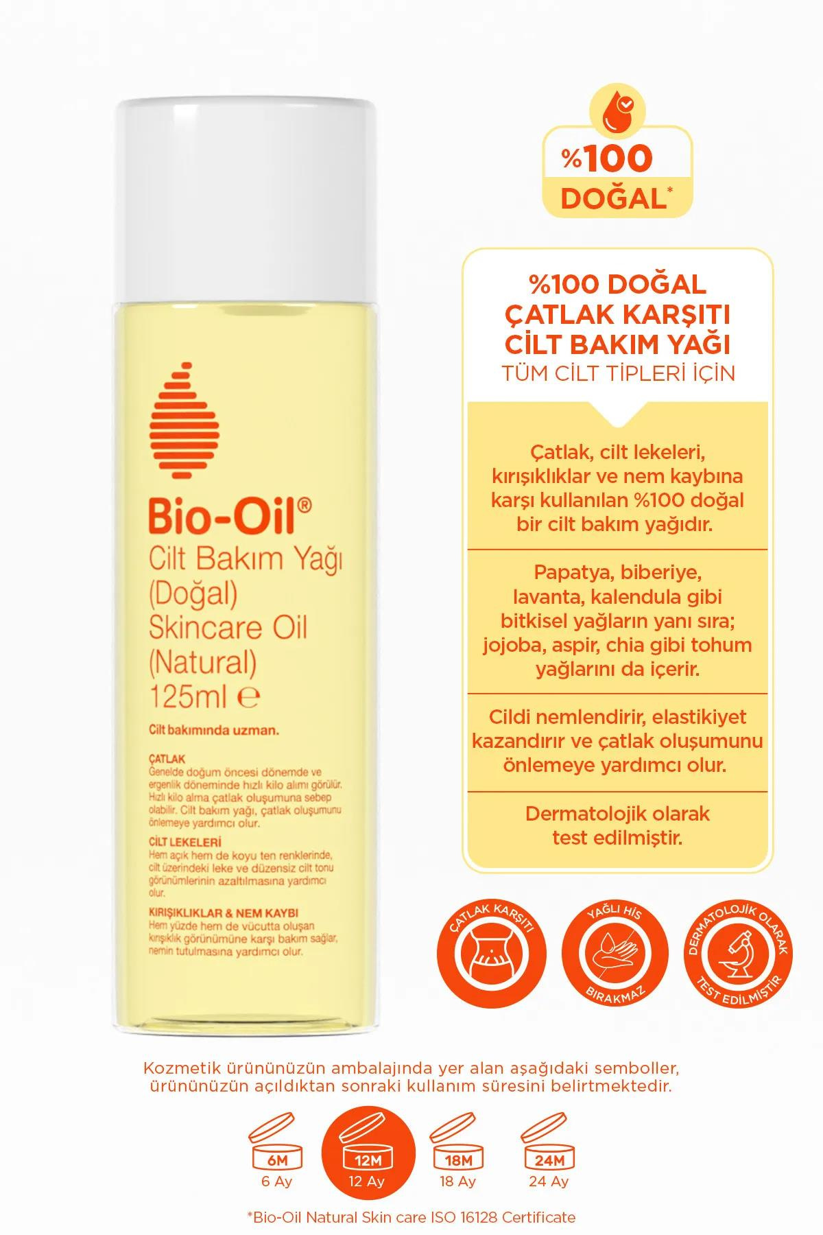 Bio-OilBio-Oil %100 Natural Çatlak Karşıtı & Leke Karşıtı Nemlendirici Doğal Cilt Bakım Yağı 125 mlBio-Oil %100 Natural Cilt Bakım Yağı 125ml | Çatlak ve Leke Karşıtı