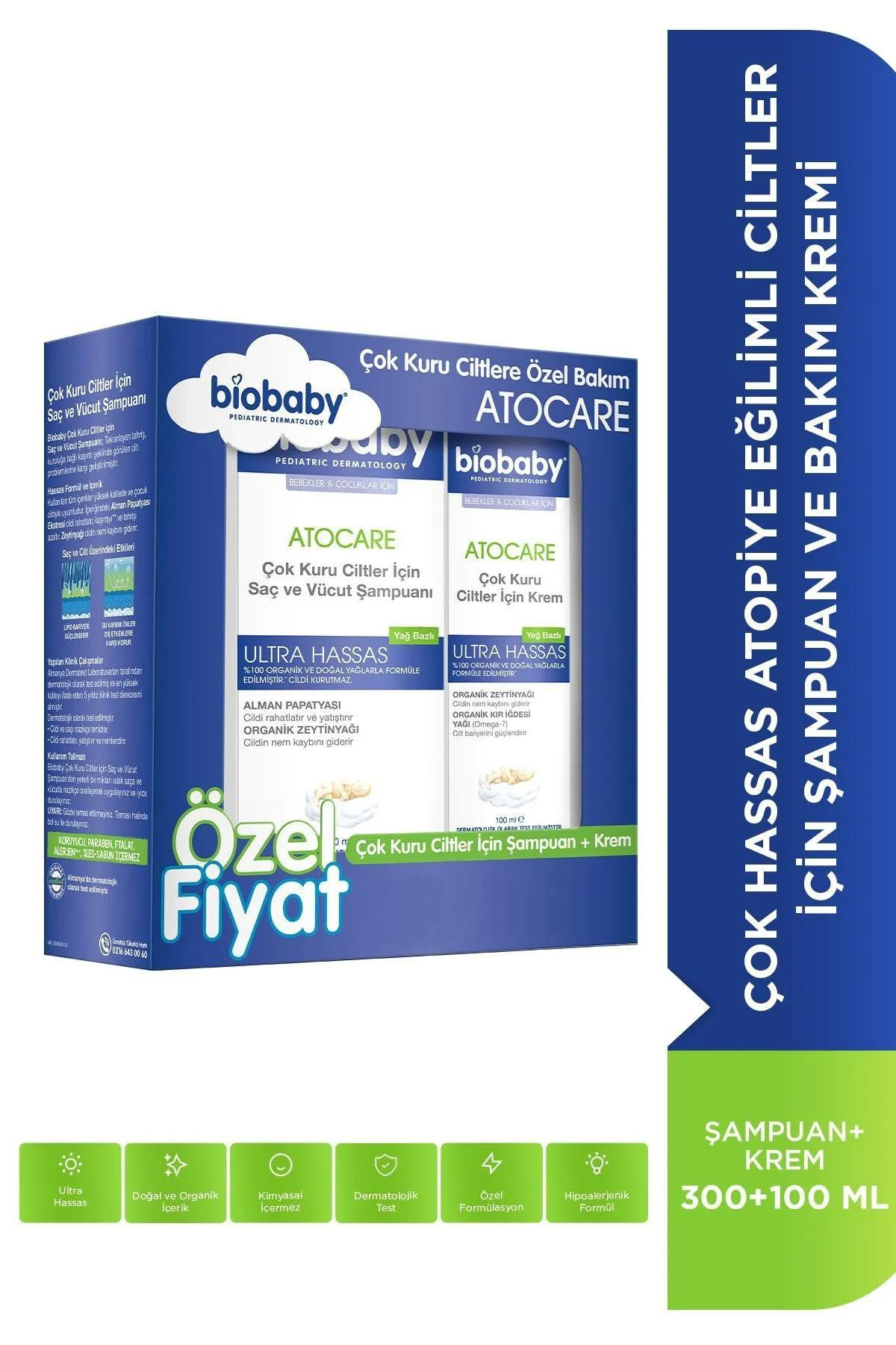 BiobabyBiobaby Kuru Ve Atopik Ciltler Için Şampuan 300 Ml + Krem 100 ml Çok Kuru Ciltler Avantajlı PaketBiobaby Kuru Ve Atopik Ciltler Için Şampuan 300 Ml + Krem 100 ml Çok Kuru Ciltler Avantajlı Paket | Hızlı Kargo & Güvenli Alışveriş
