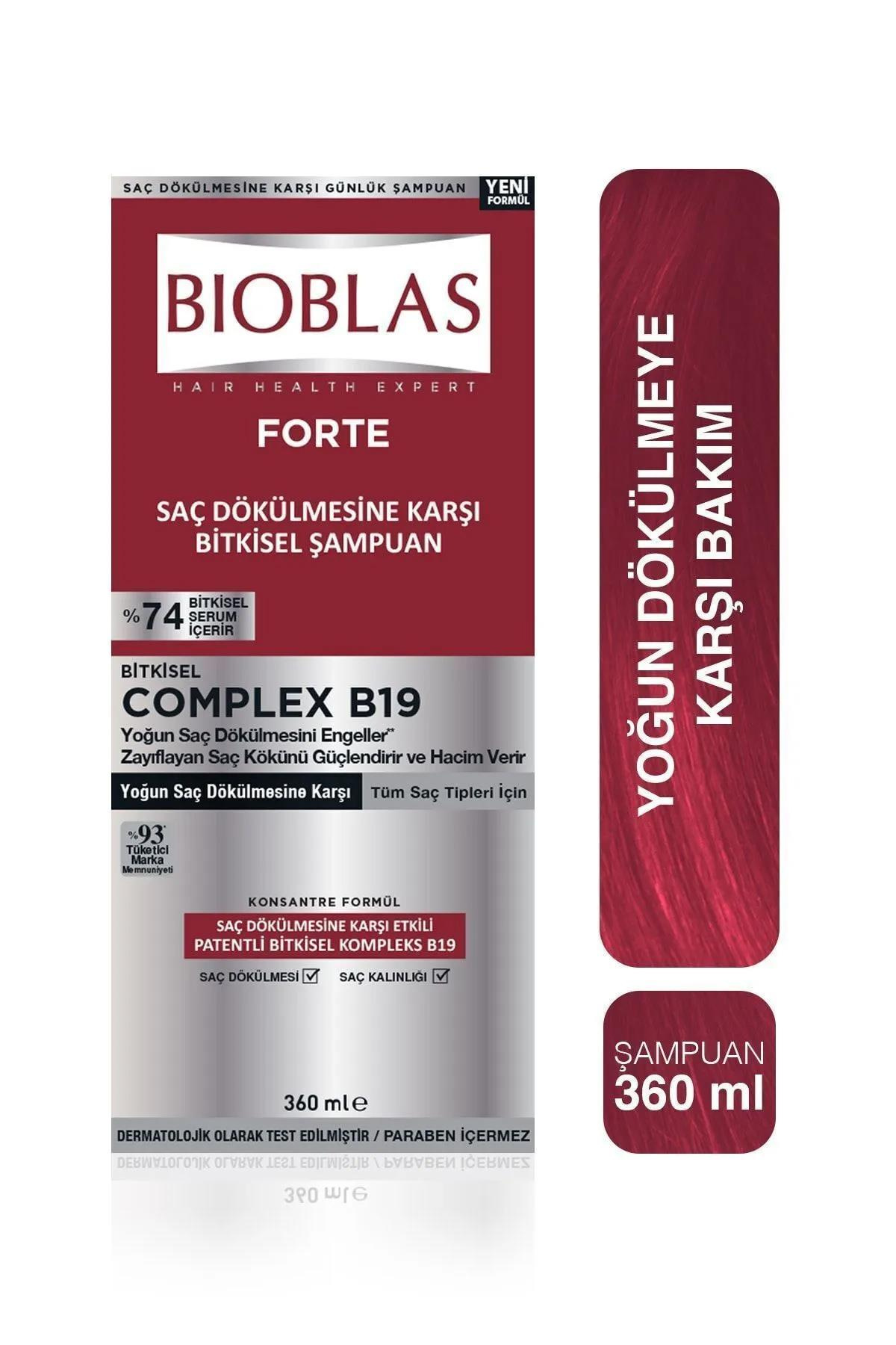 BioblasBioblas Forte Şampuan 360 ml - Yoğun Dökülme ŞampuanıBioblas Forte Şampuan 360 ml | Yoğun Saç Dökülmesine Karşı