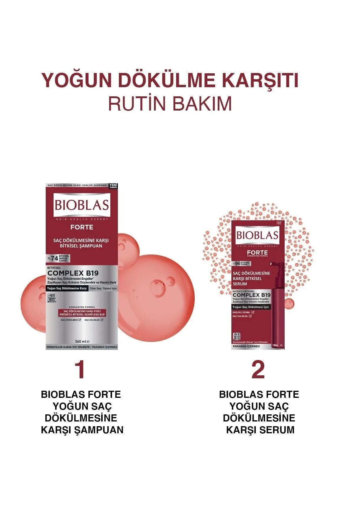 BioblasBioblas Forte Şampuan 360 ml - Yoğun Dökülme ŞampuanıBioblas Forte Şampuan 360 ml | Yoğun Saç Dökülmesine Karşı