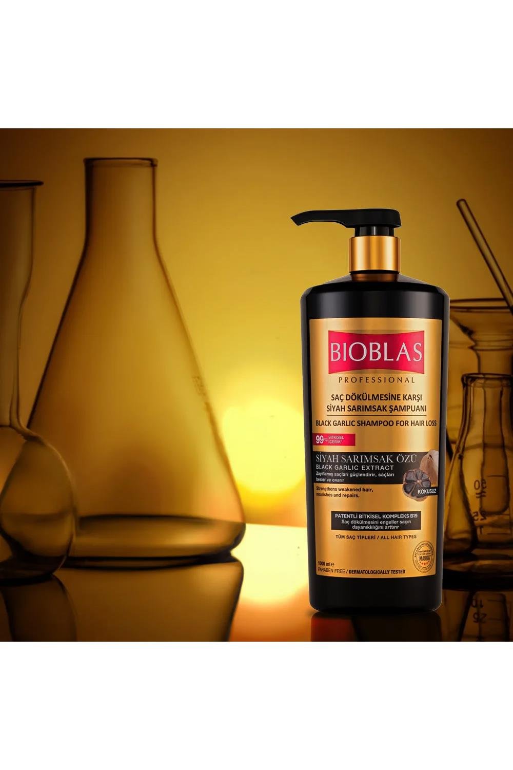 BioblasBioblas Siyah Sarımsak Şampuanı 1000 Ml Saç Dökülmesine Karşı Yoğun FörmülBioblas Siyah Sarımsak Şampuan 1000 ml | Saç Güçlendirme