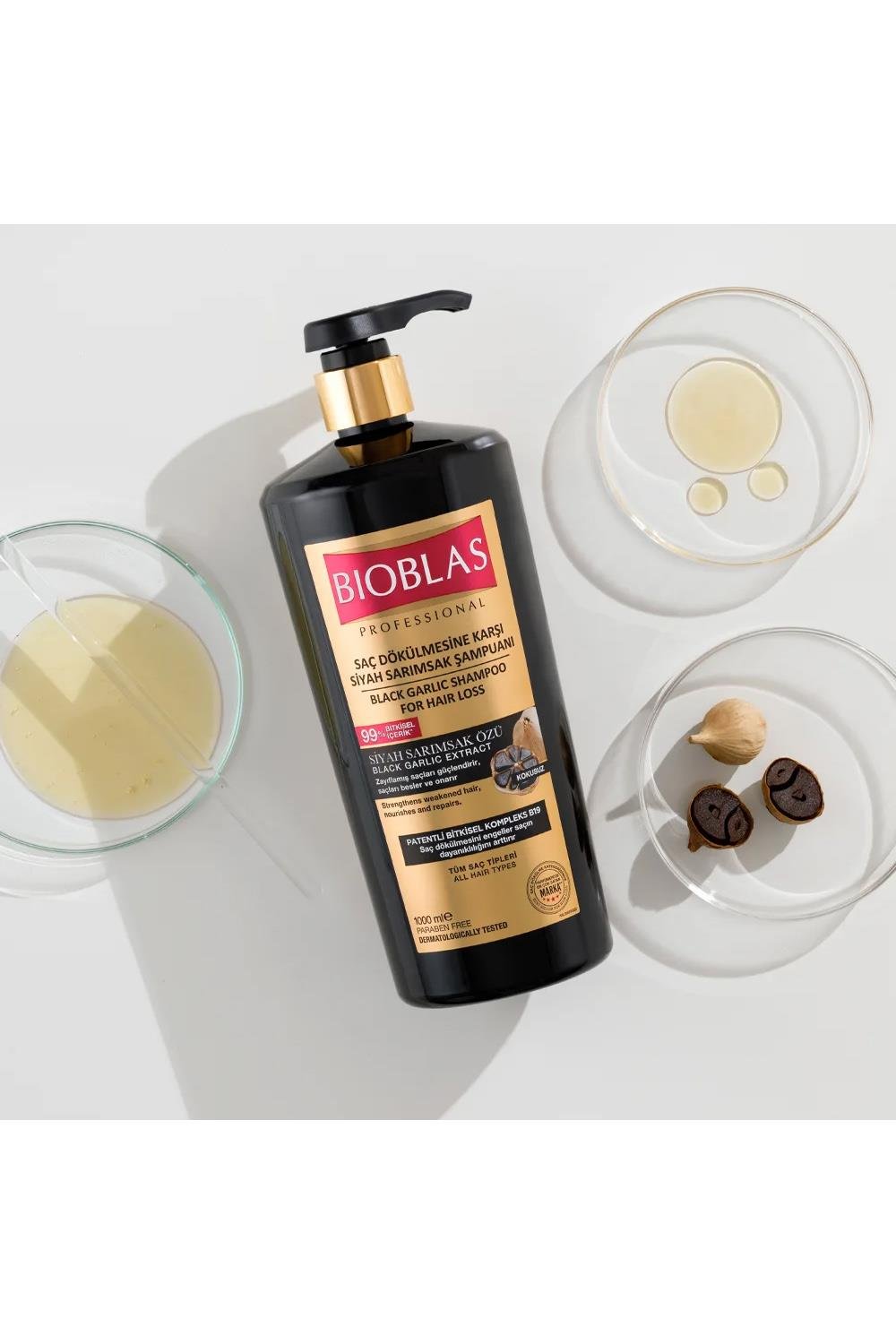 BioblasBioblas Siyah Sarımsak Şampuanı 1000 Ml Saç Dökülmesine Karşı Yoğun FörmülBioblas Siyah Sarımsak Şampuan 1000 ml | Saç Güçlendirme