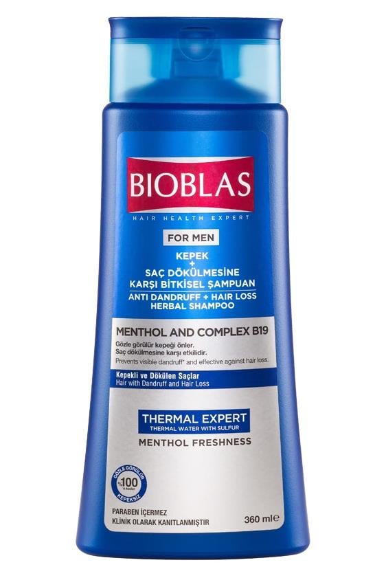BioblasBioblas Thermal Expert Men Kepek ve Saç Dökülmesine Karşı Şampuan 360 MlBioblas Thermal Expert Men 360 ml | Kepek ve Dökülmeye Karşı