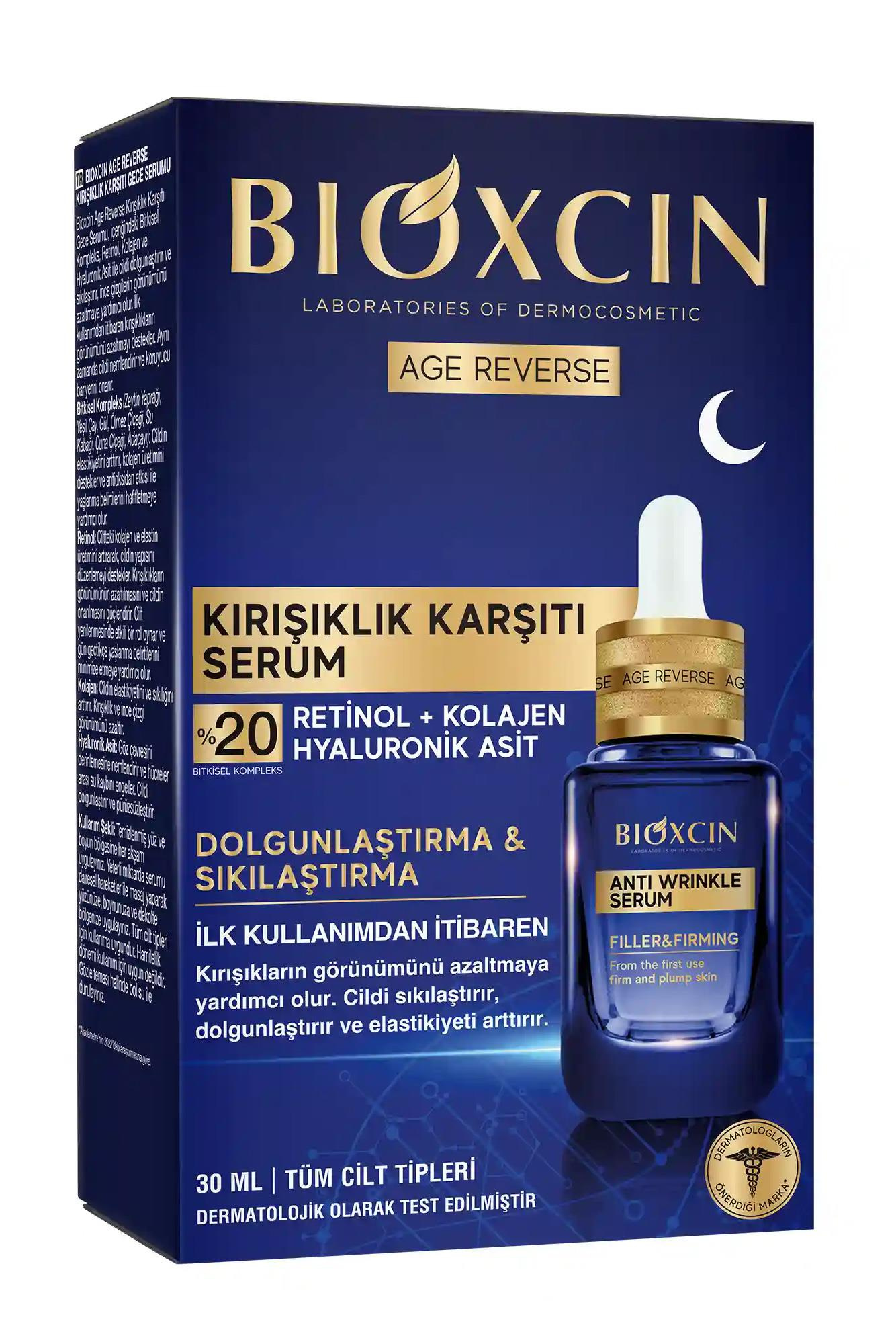 BioxcinBioxcin Age Reverse Anti Wrinkle Kırışıklık Karşıtı Gece Serumu 30 mlBioxcin Age Reverse Kırışıklık Karşıtı Serum 30 ml Fiyatı ve Özellikleri | Mutlufiyatlar