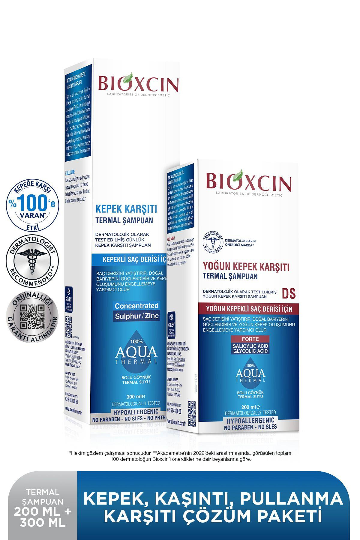 BioxcinBioxcin Anti-Dandruff Kepek Karşıtı Şampuan Aqua Termal 300 ml+200 mlBioxcin Aqua Kepek Karşıtı Termal Şampuan 300 ml + Yoğun Kepek Karşıtı Termal Şampuan 200 ml Fiyatı ve Özellikleri | Mutlufiyatlar