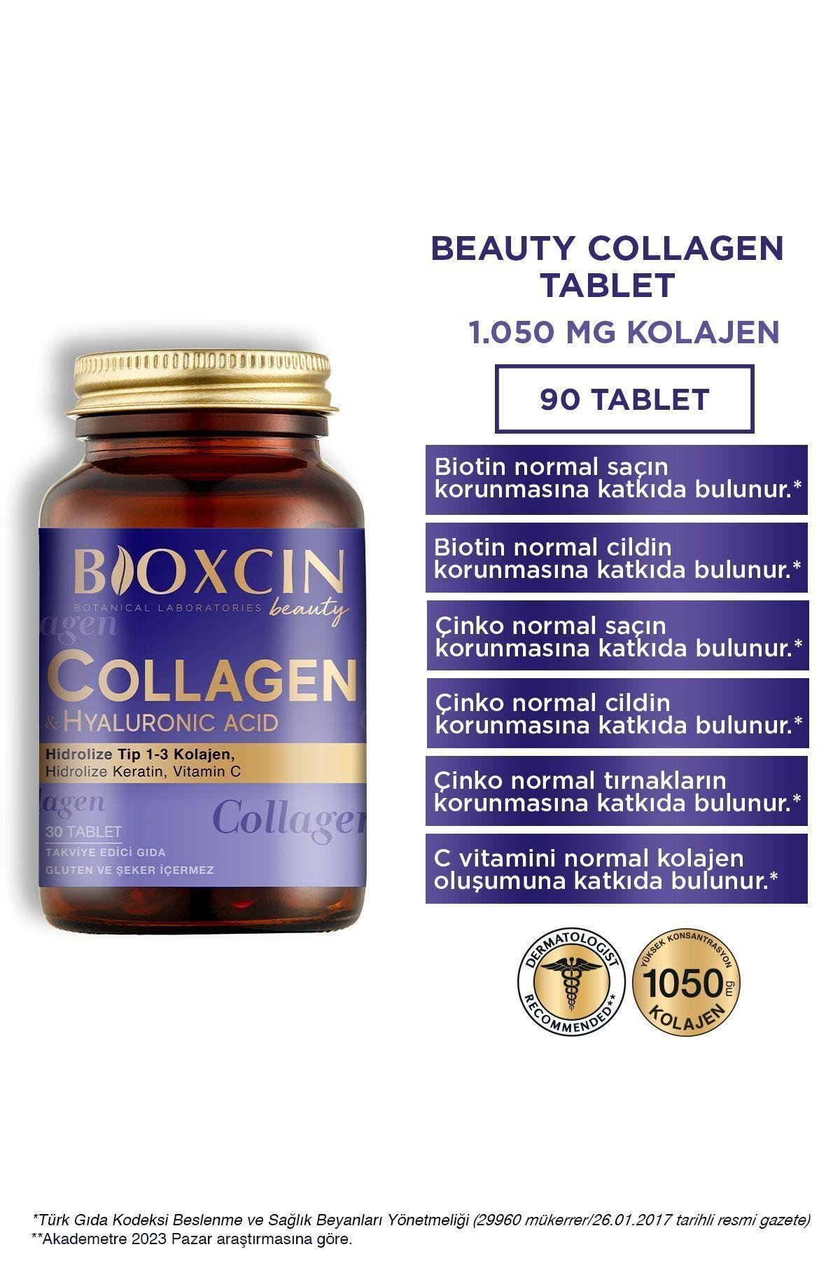 BioxcinBioxcin Collagen Tip 1-3 Kolajen 3 x 30 Tablet - 3 Al 2 ÖdeBioxcin Collagen Hyaluronic Acid Hidrolize Tip 1-3 Kolajen 3 x 30 Tablet - 3 Al 2 Öde Fiyatı ve Özellikleri | Mutlufiyatlar