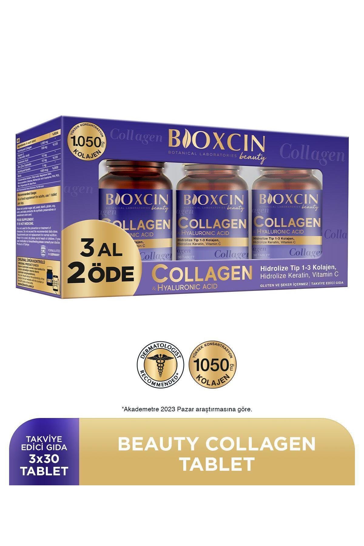 BioxcinBioxcin Collagen Tip 1-3 Kolajen 3 x 30 Tablet - 3 Al 2 ÖdeBioxcin Collagen Hyaluronic Acid Hidrolize Tip 1-3 Kolajen 3 x 30 Tablet - 3 Al 2 Öde Fiyatı ve Özellikleri | Mutlufiyatlar