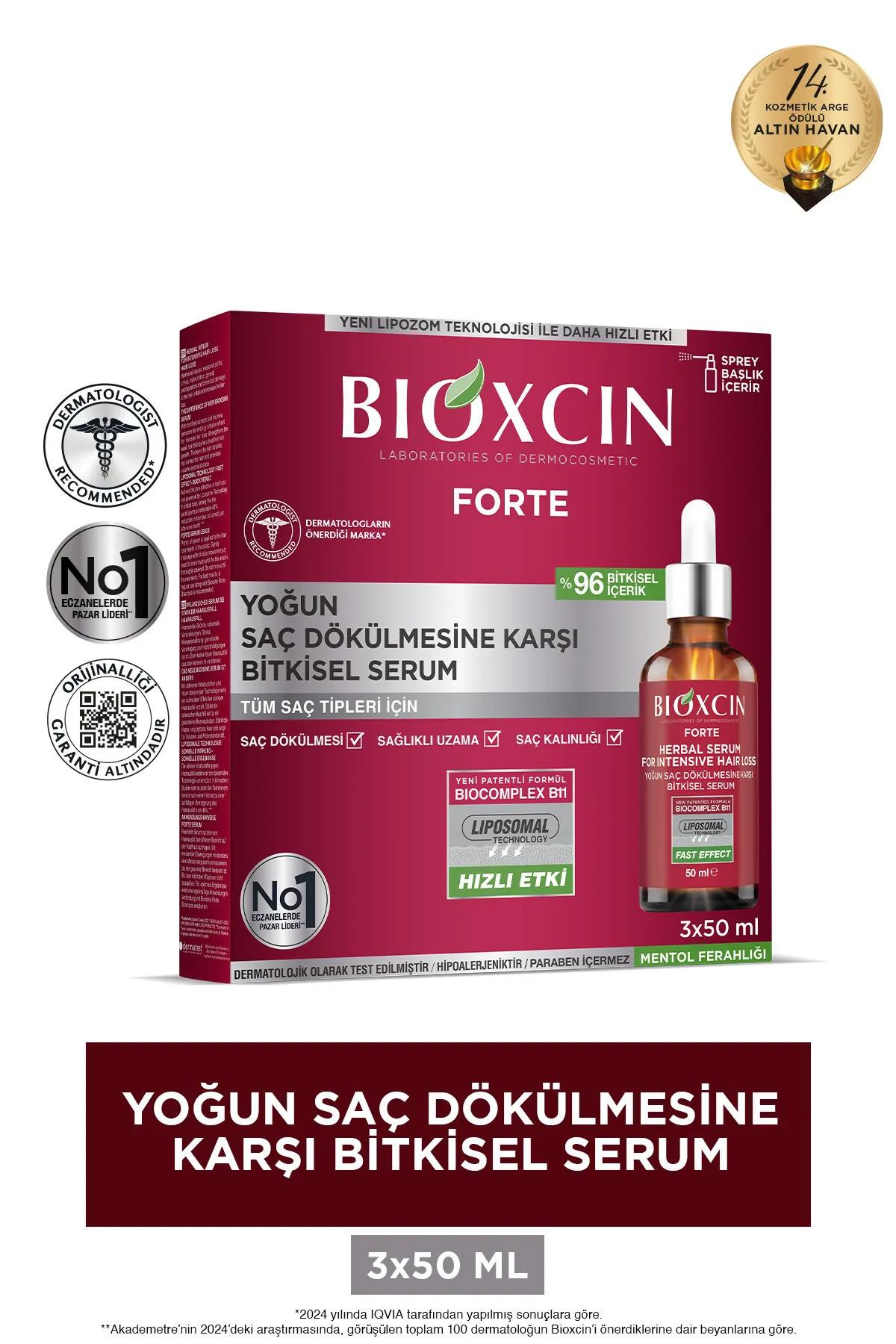 BioxcinBioxcin Forte Yoğun Saç Dökülmesine Karşı Bitkisel Serum 3x50mlBioxcin Forte Serum 3x50 ml | Yoğun Saç Dökülmesi İçin Bitkisel Çözüm