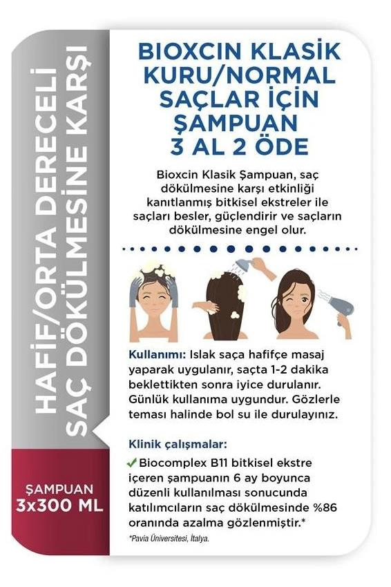 BioxcinBioxcin Genesis Klasik Şampuan Dökülen Saç Kuru Ve Normal Saçlar İçin 300 ml - 3 Al 2 ÖdeBioxcin Genesis Kuru Saçlar İçin Şampuan 300 ml - 3 Al 2 Öde (Özel Fiyat Etiketli) Fiyatı ve Özellikleri | Mutlufiyatlar