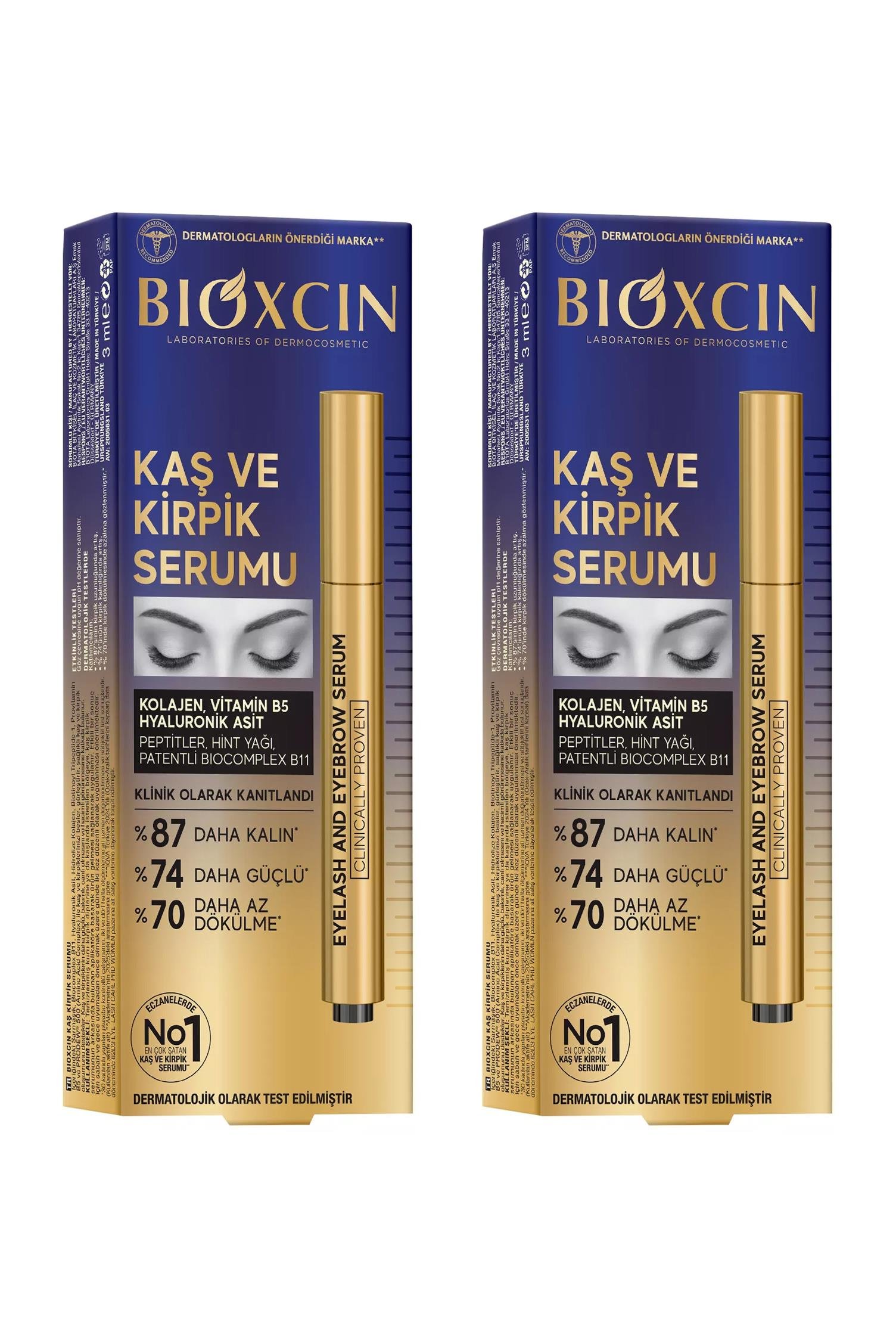 BioxcinBioxcin Kaş ve Kirpik Serumu 3 ml 2'liBioxcin Kolajen ve Hyaluronik Asit İçerikli Kaş ve Kirpik Serumu 3 ml Fiyatı ve Özellikleri | Mutlufiyatlar